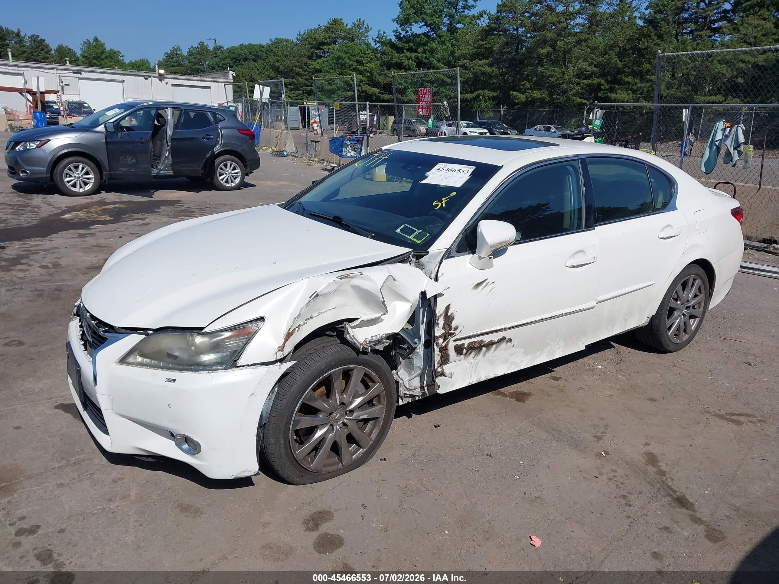 2014 Lexus Gs 350   White vin: JTHCE1BLXE5020552