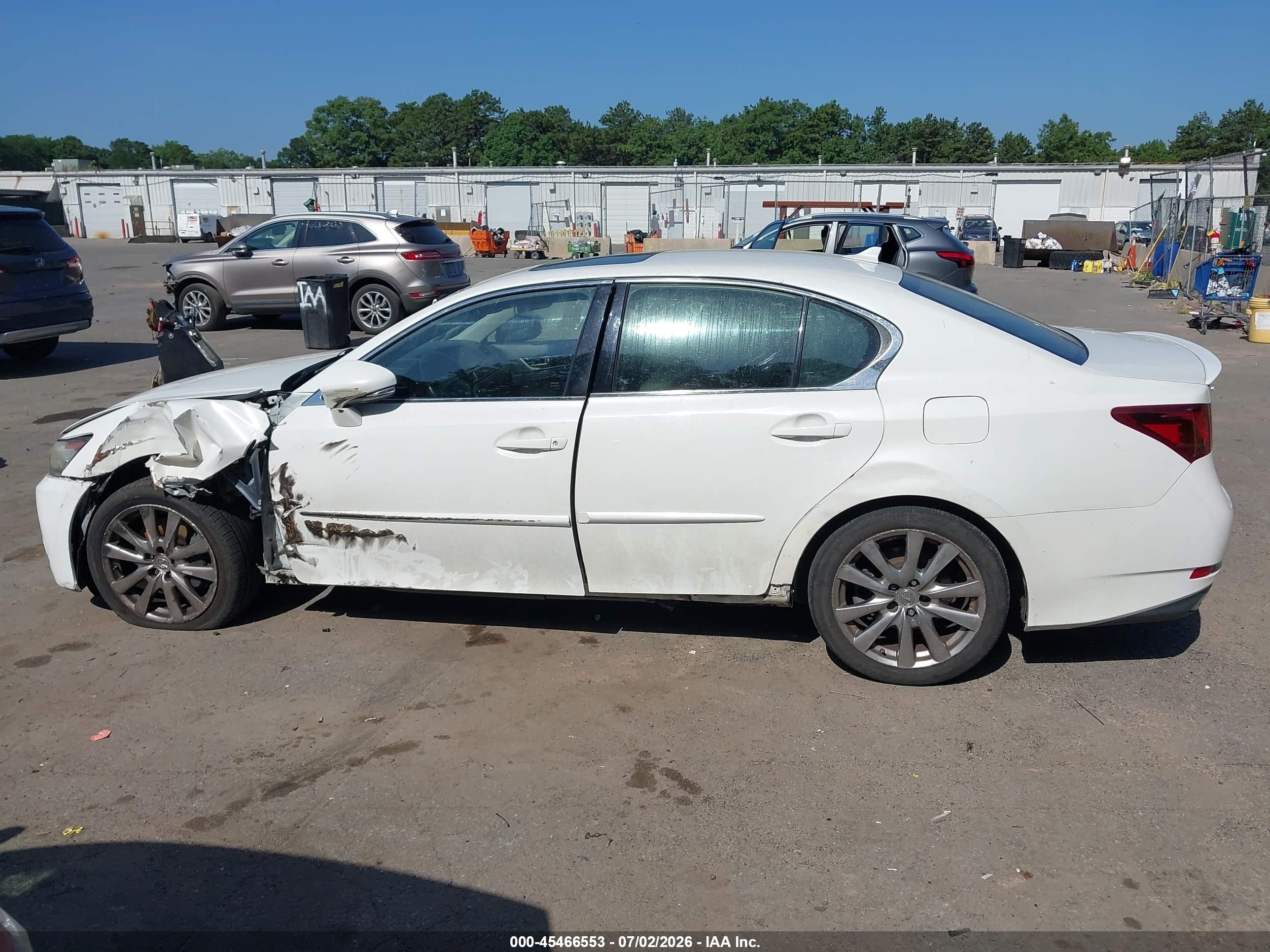2014 Lexus Gs 350   White vin: JTHCE1BLXE5020552