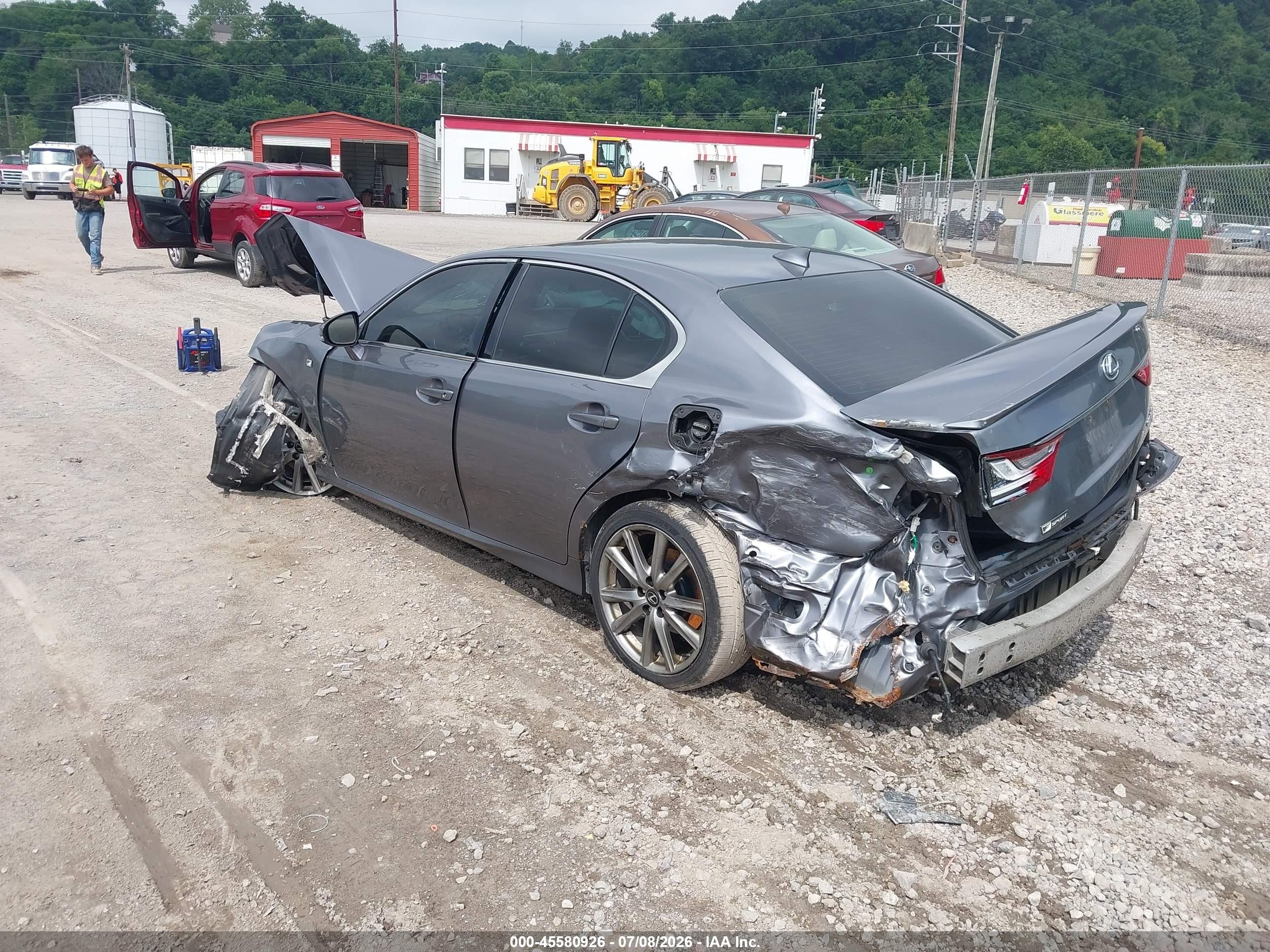 2015 Lexus Gs 350   Gray vin: JTHCE1BLXFA002836