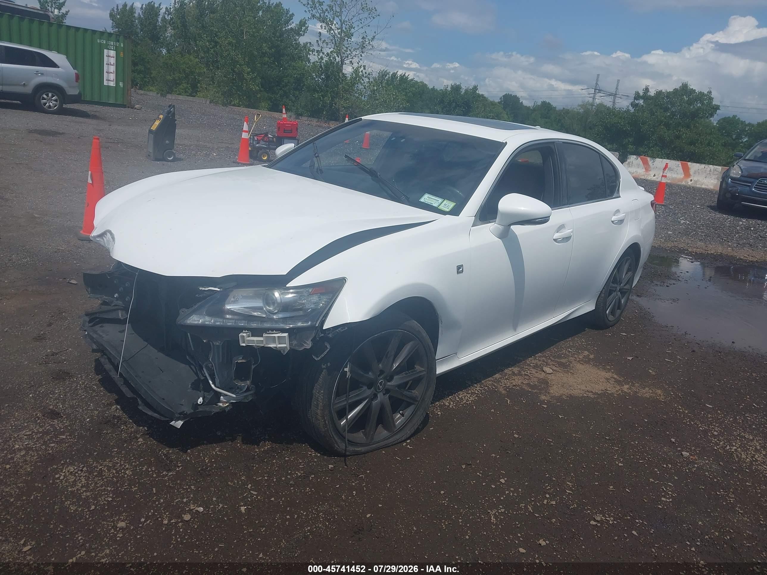 2015 Lexus Gs 350   White vin: JTHCE1BLXFA007910