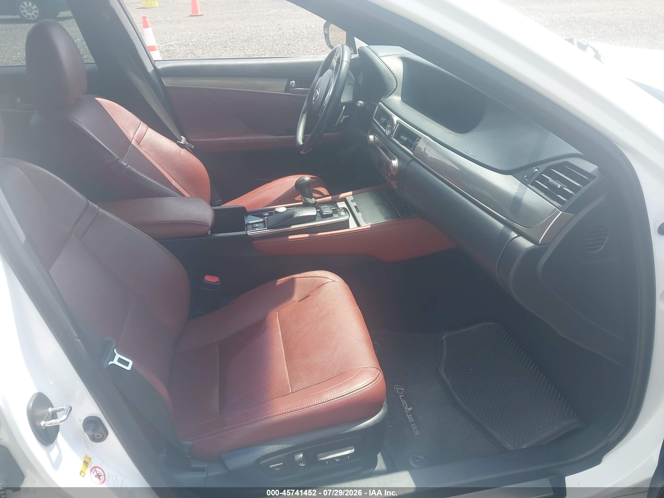 2015 Lexus Gs 350   White vin: JTHCE1BLXFA007910