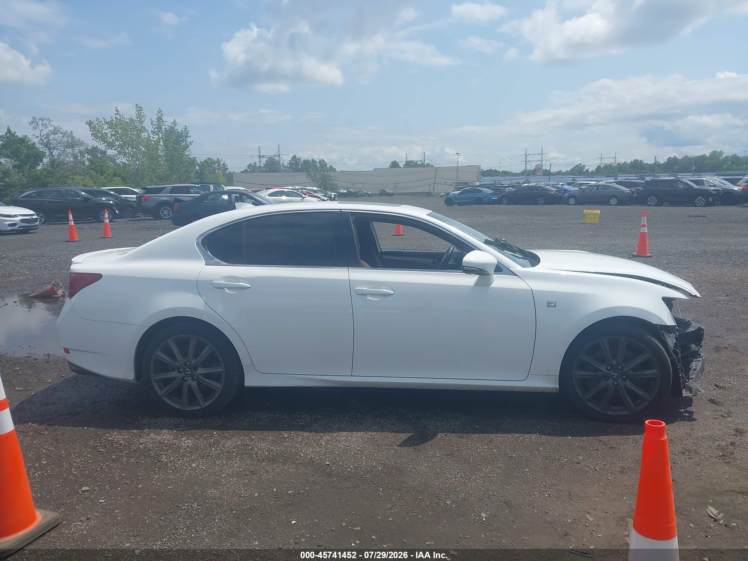 2015 Lexus Gs 350   White vin: JTHCE1BLXFA007910