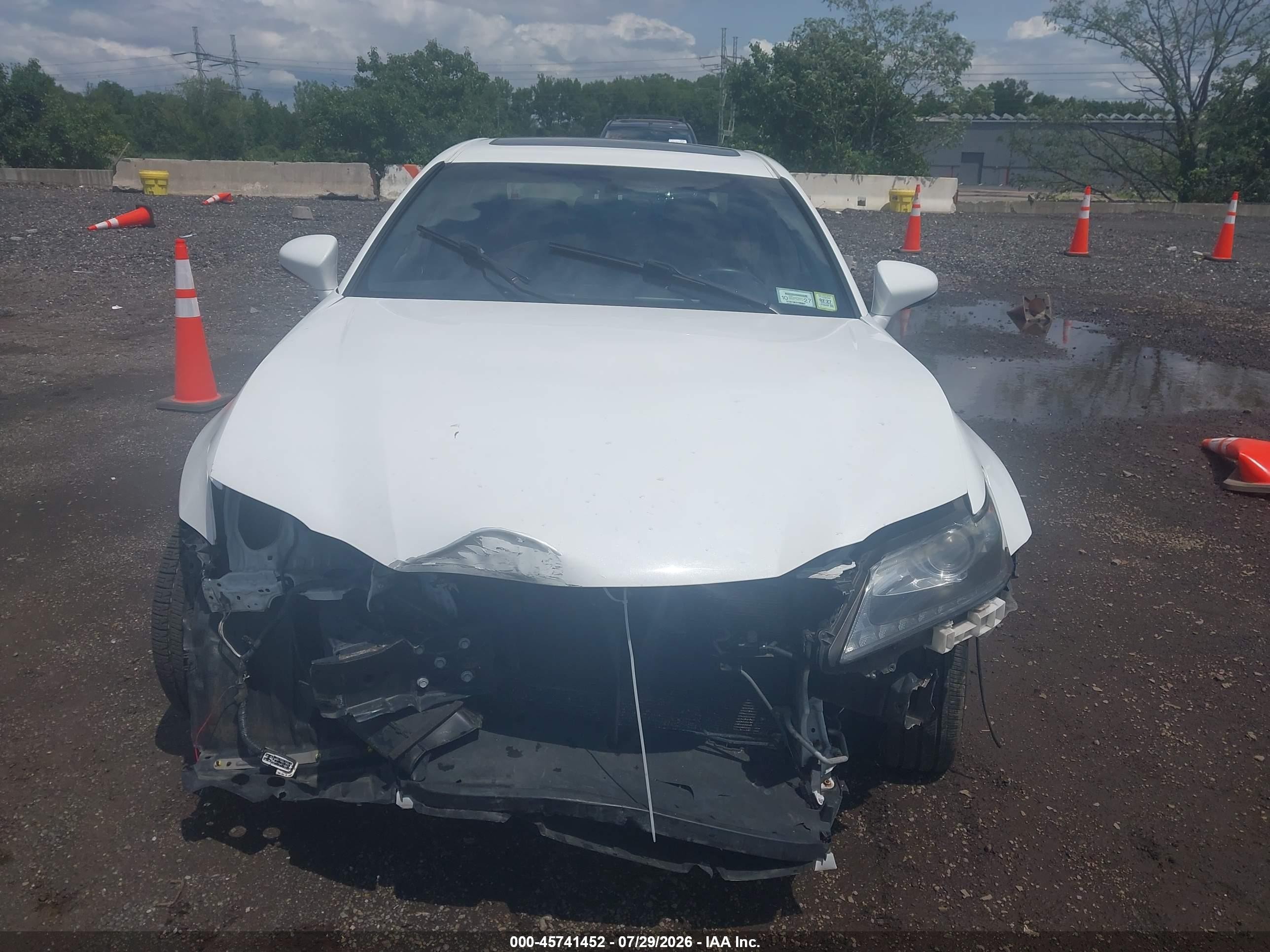 2015 Lexus Gs 350   White vin: JTHCE1BLXFA007910