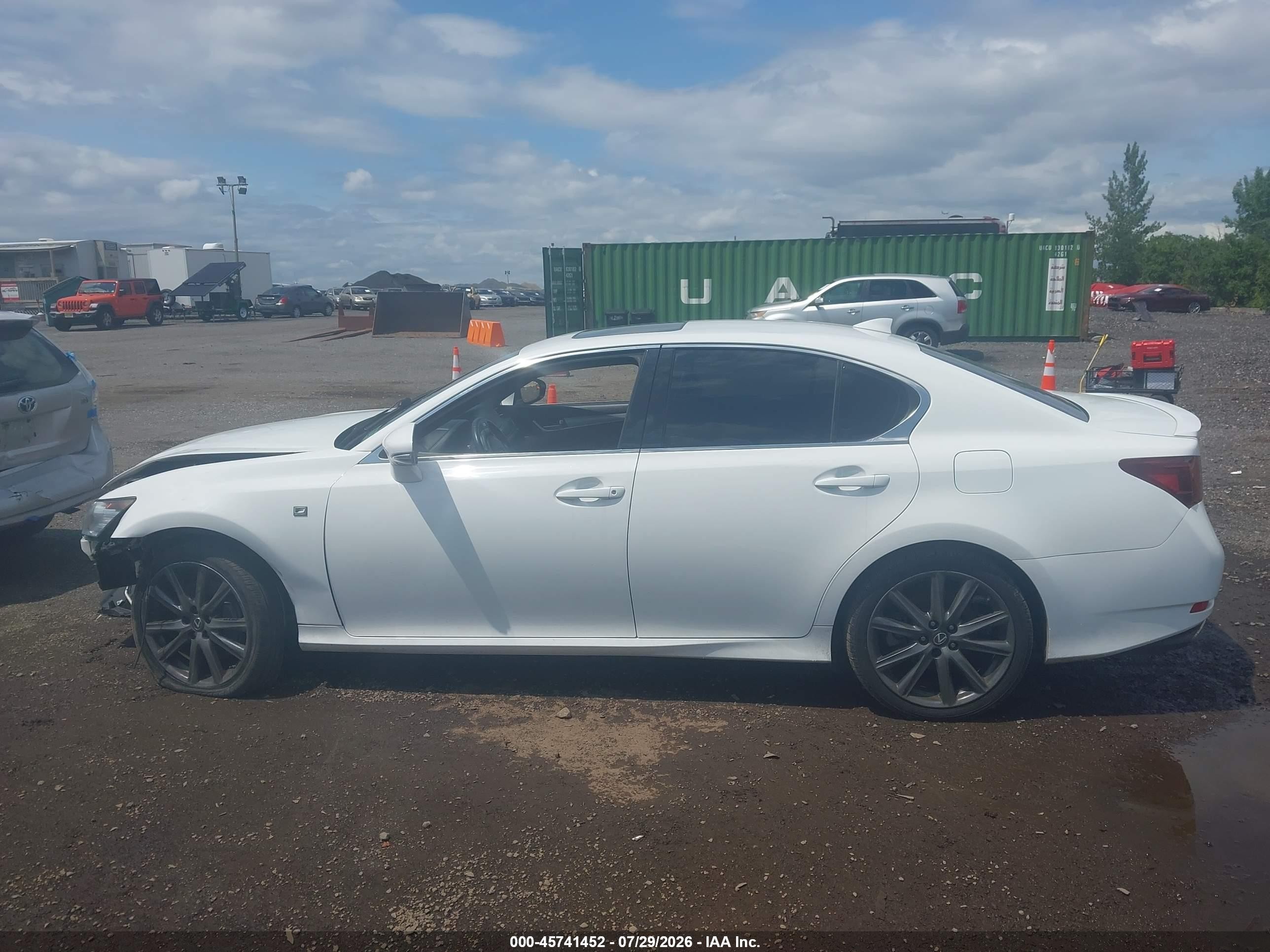 2015 Lexus Gs 350   White vin: JTHCE1BLXFA007910