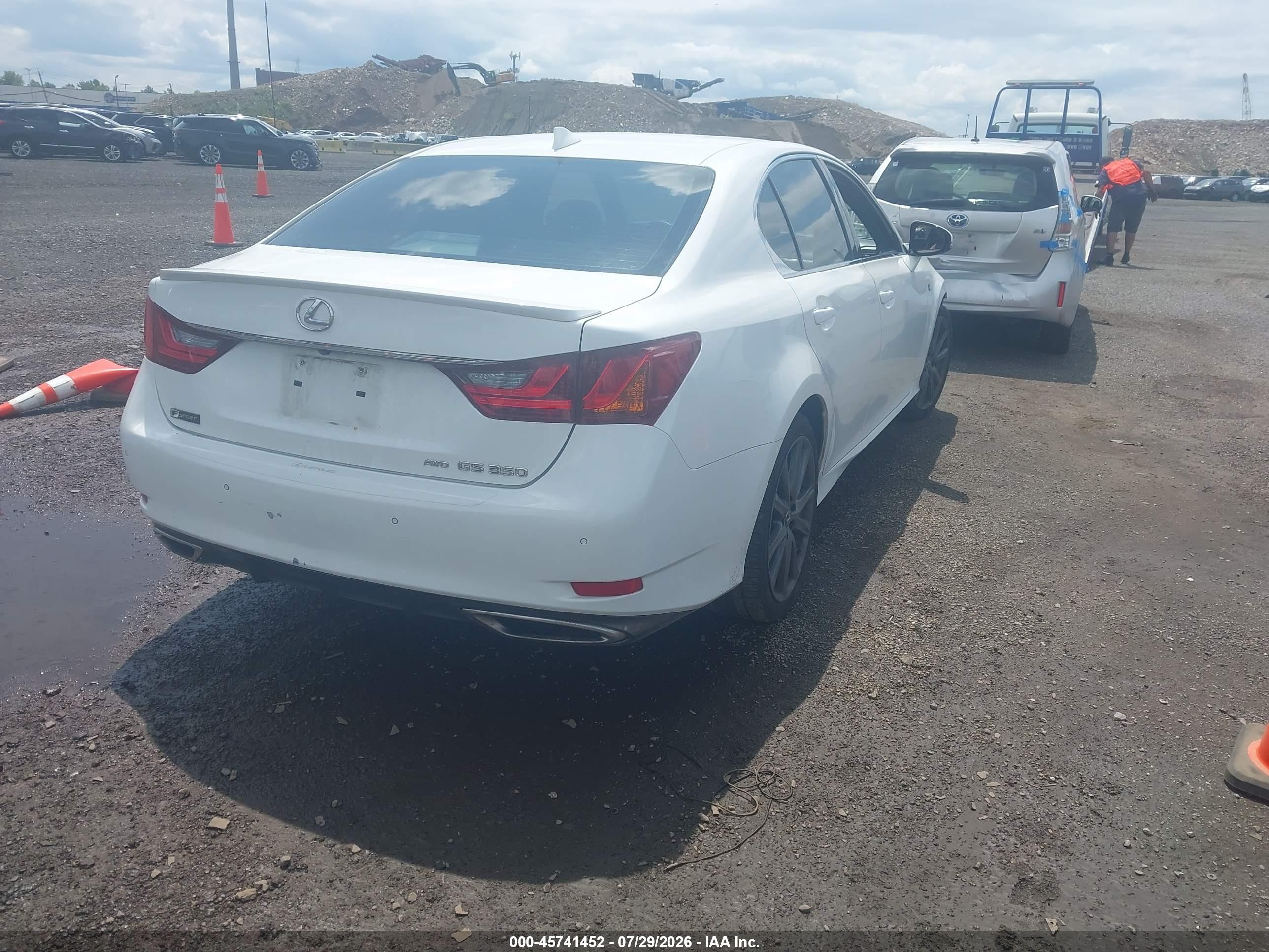 2015 Lexus Gs 350   White vin: JTHCE1BLXFA007910