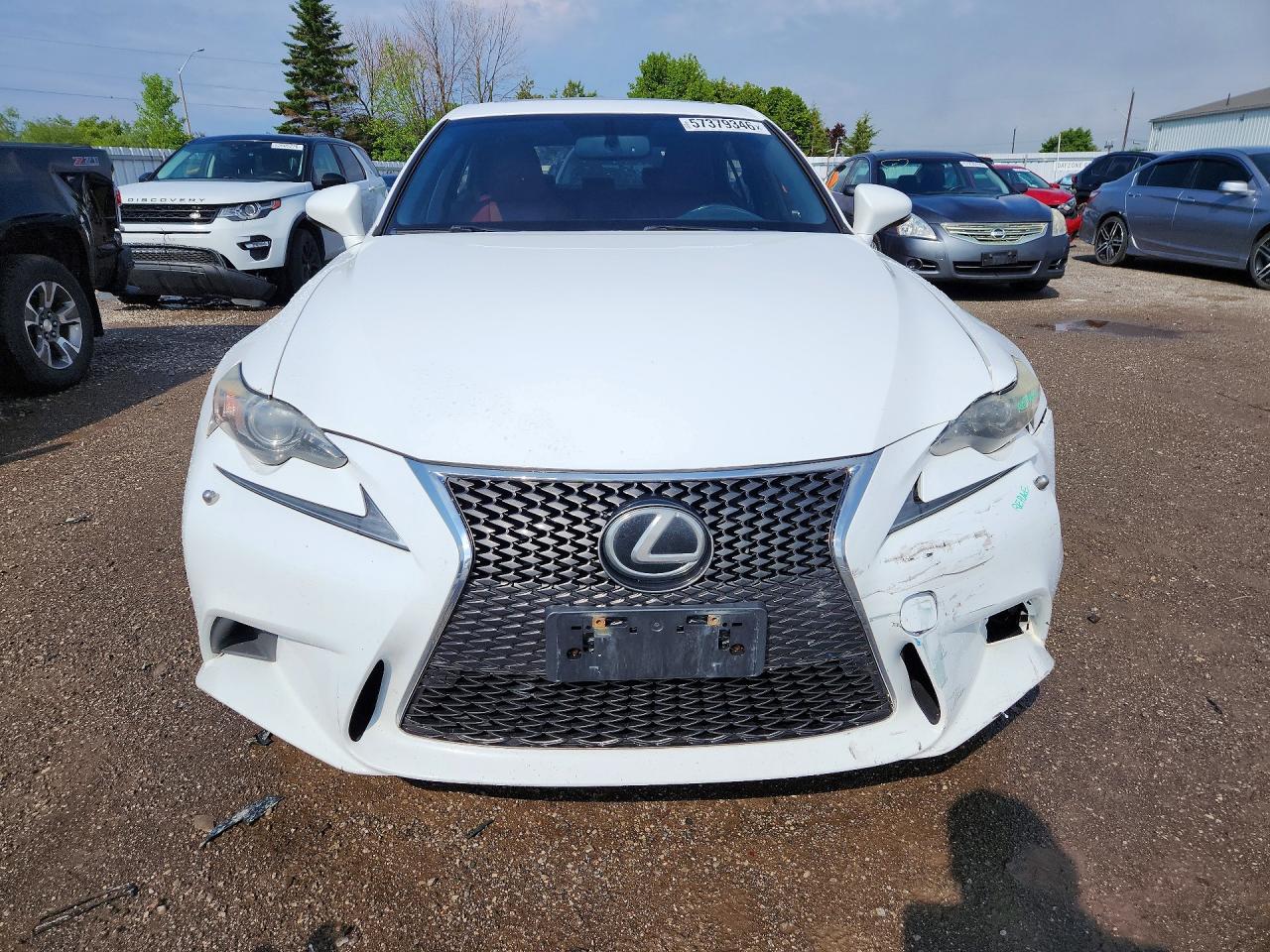 2014 Lexus Is 350 Белый vin: JTHCE1D20E5001190