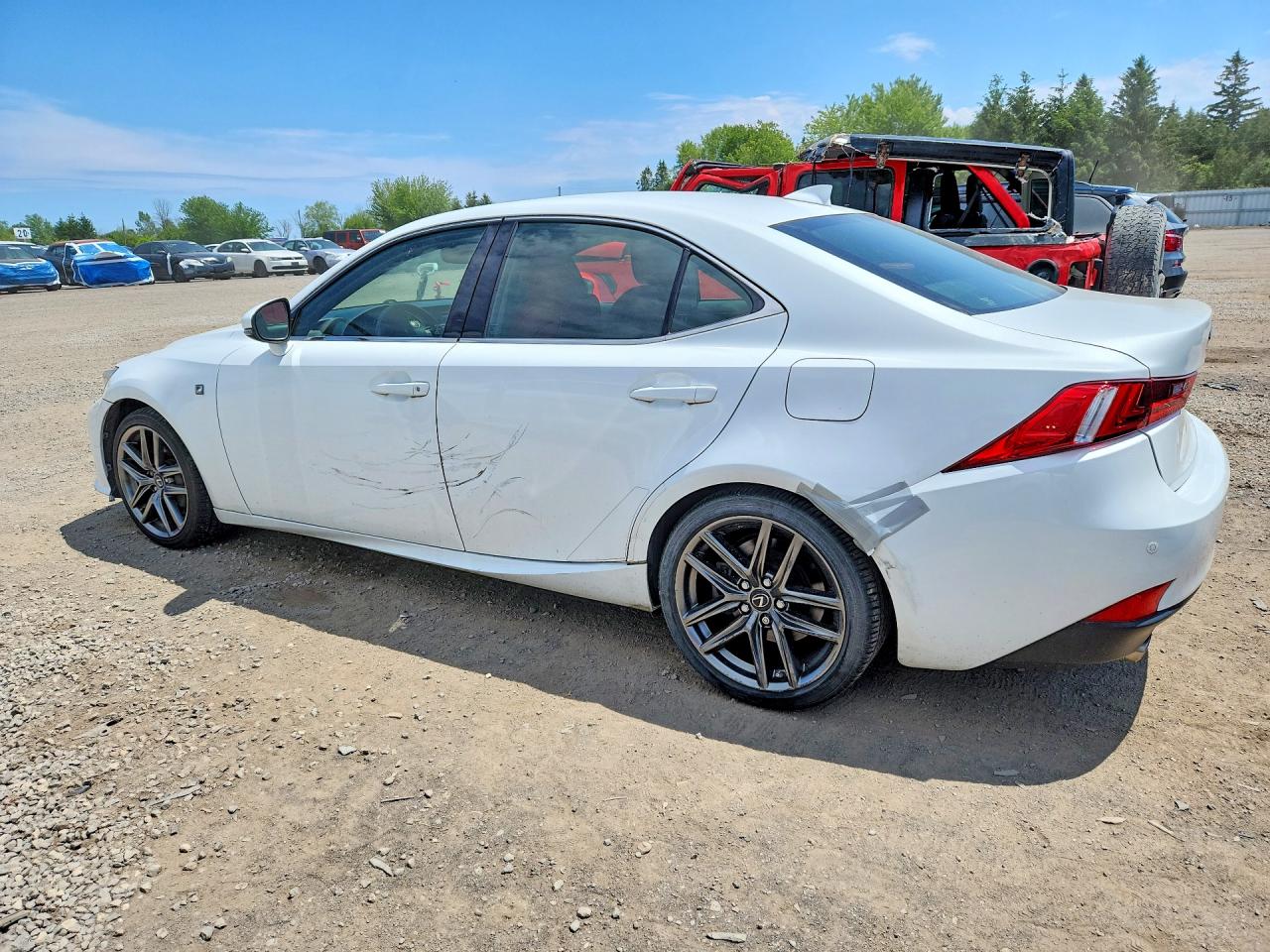 2014 Lexus Is 350 White vin: JTHCE1D22E5002079