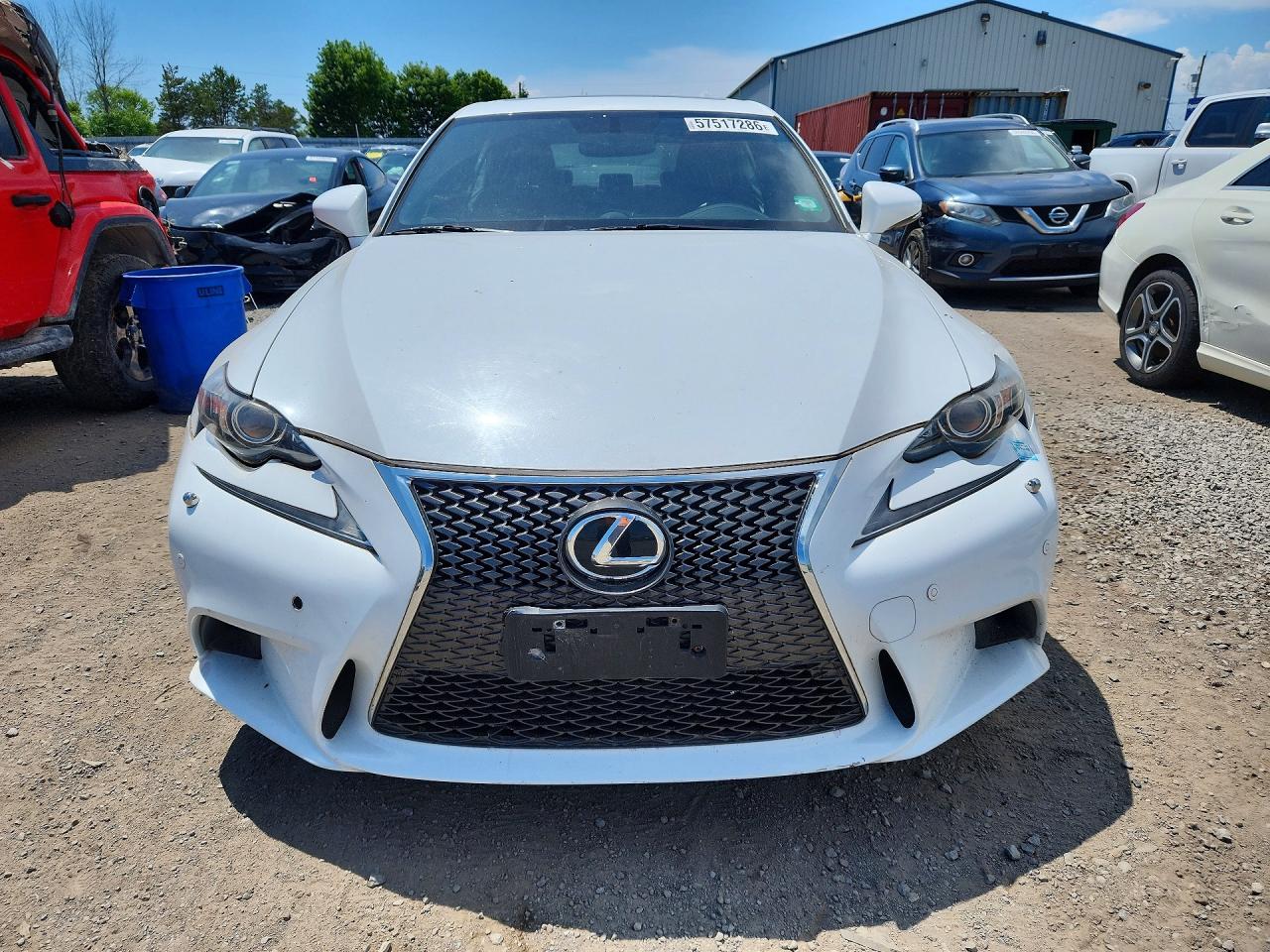 2014 Lexus Is 350 White vin: JTHCE1D22E5002079