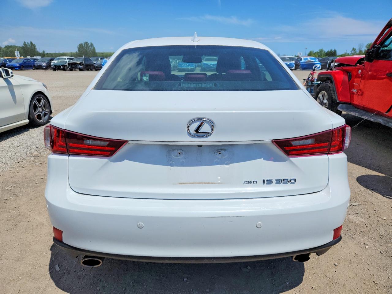 2014 Lexus Is 350 White vin: JTHCE1D22E5002079