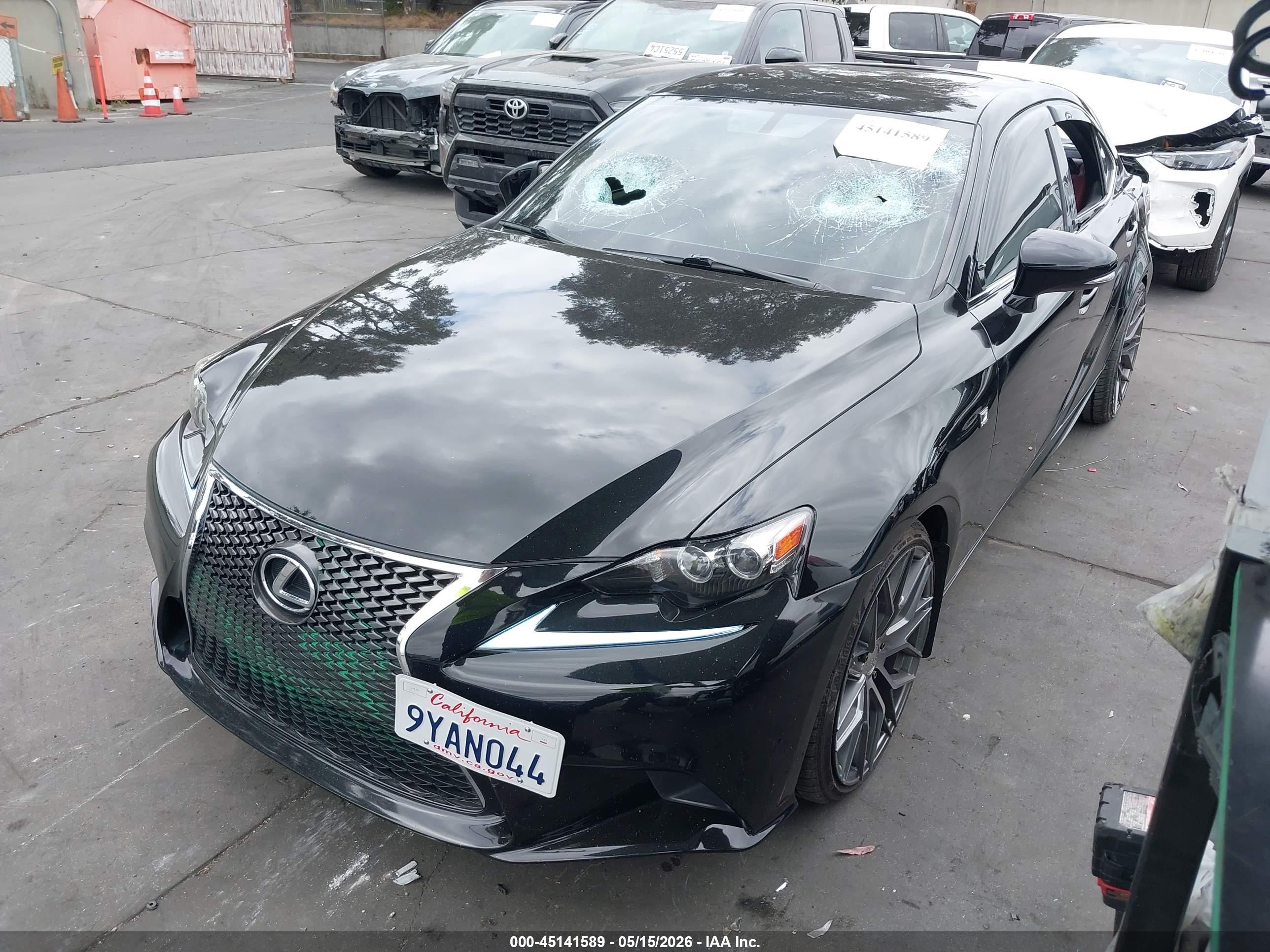 2015 Lexus Is 350 Black vin: JTHCE1D22F5006733