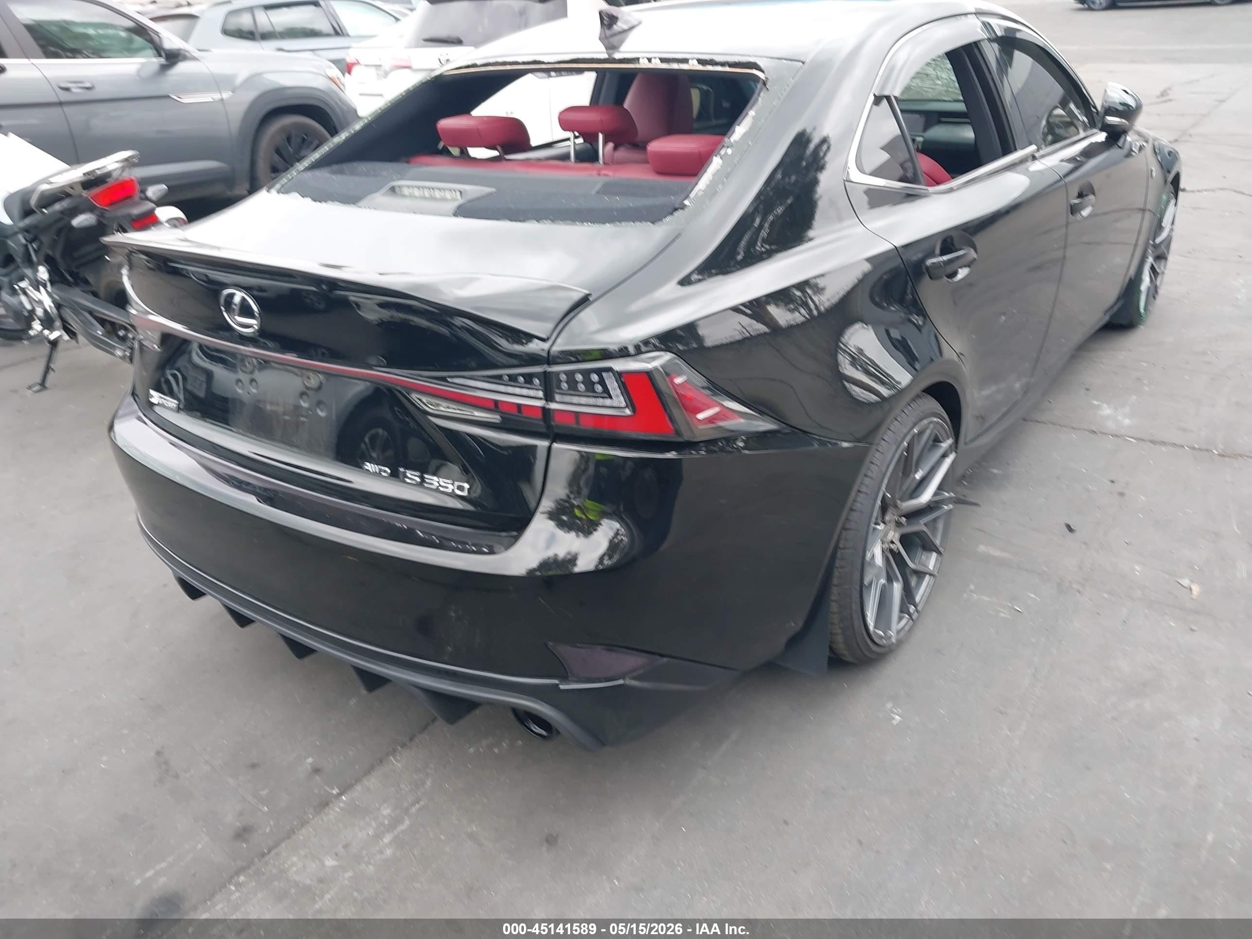 2015 Lexus Is 350 Black vin: JTHCE1D22F5006733