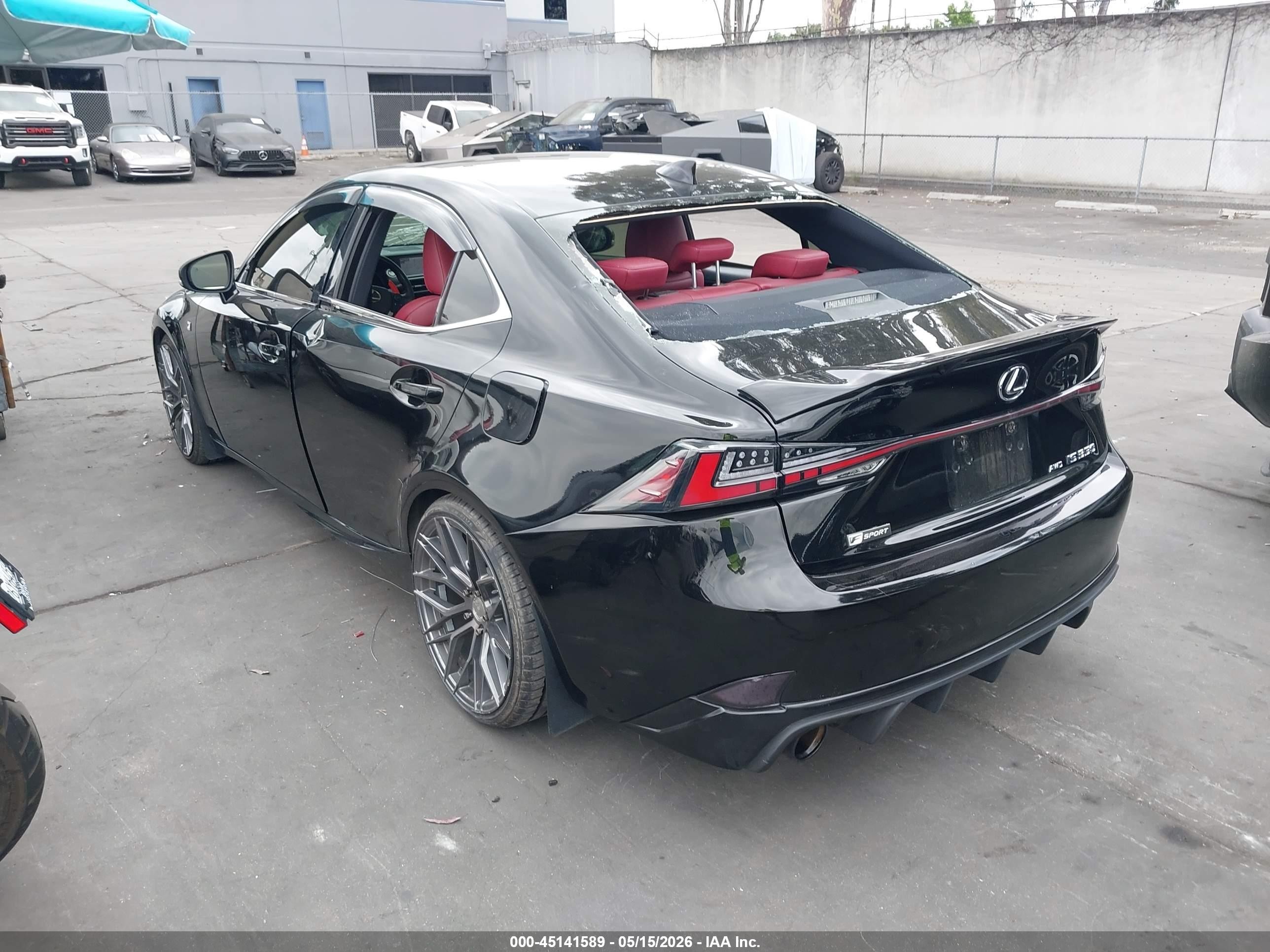 2015 Lexus Is 350 Black vin: JTHCE1D22F5006733