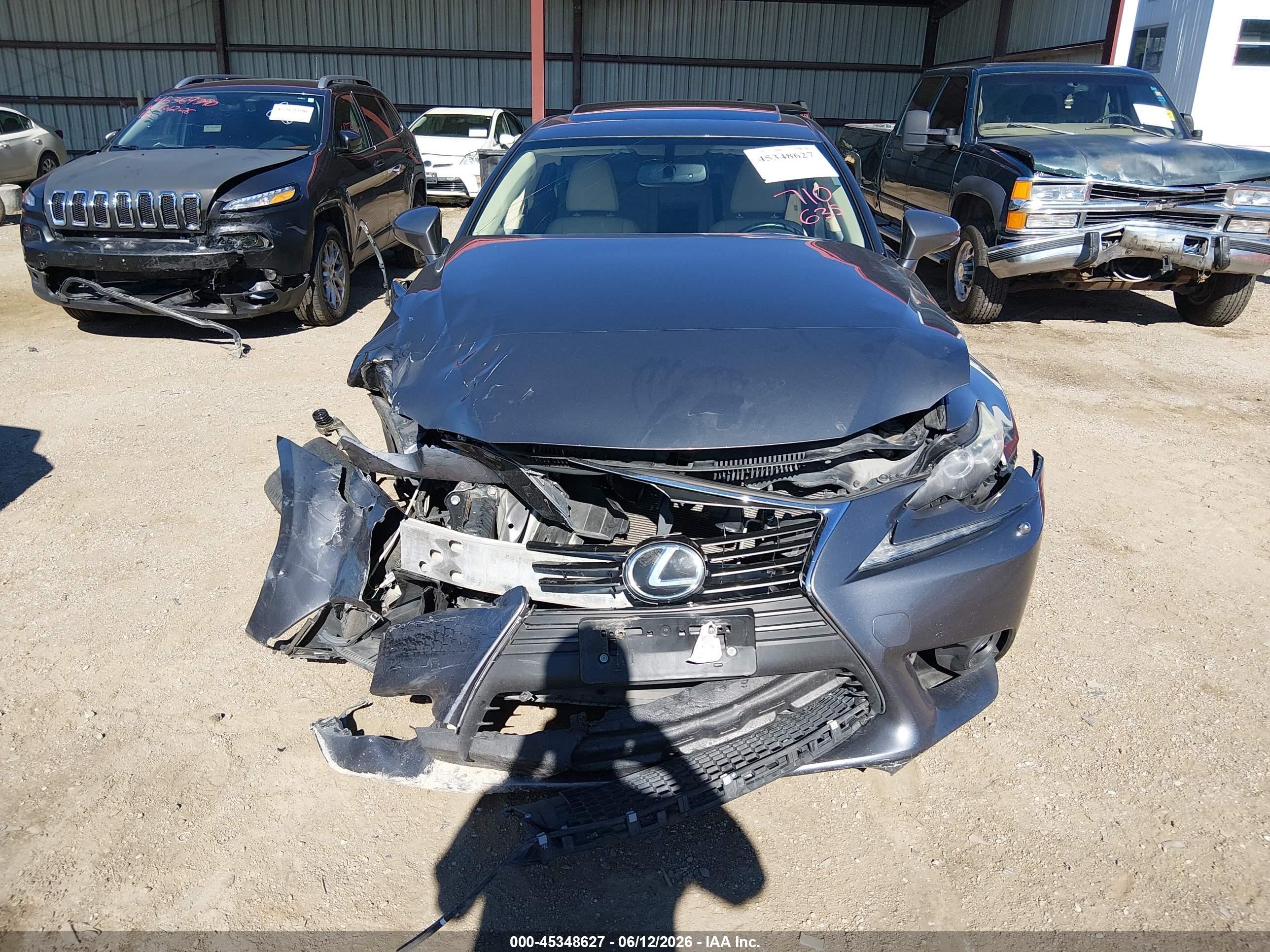 2014 Lexus Is 350   Silver vin: JTHCE1D25E5001430