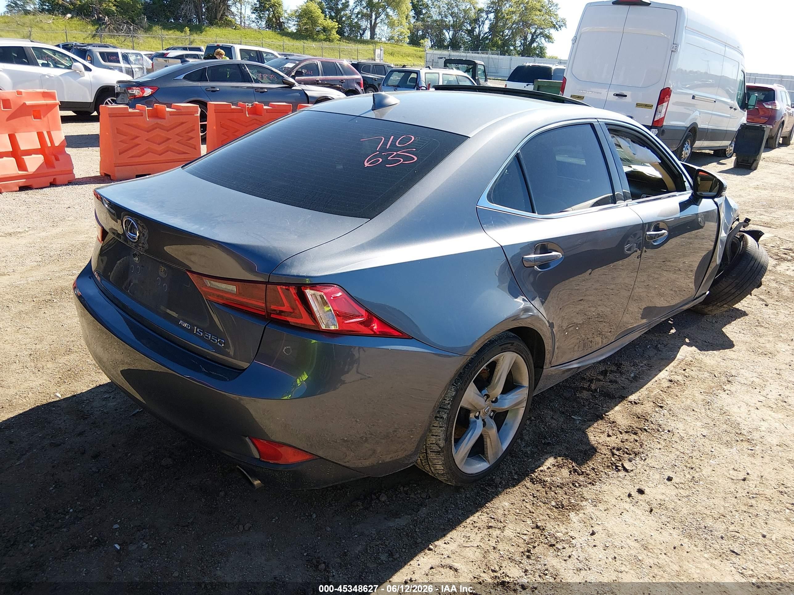 2014 Lexus Is 350   Silver vin: JTHCE1D25E5001430