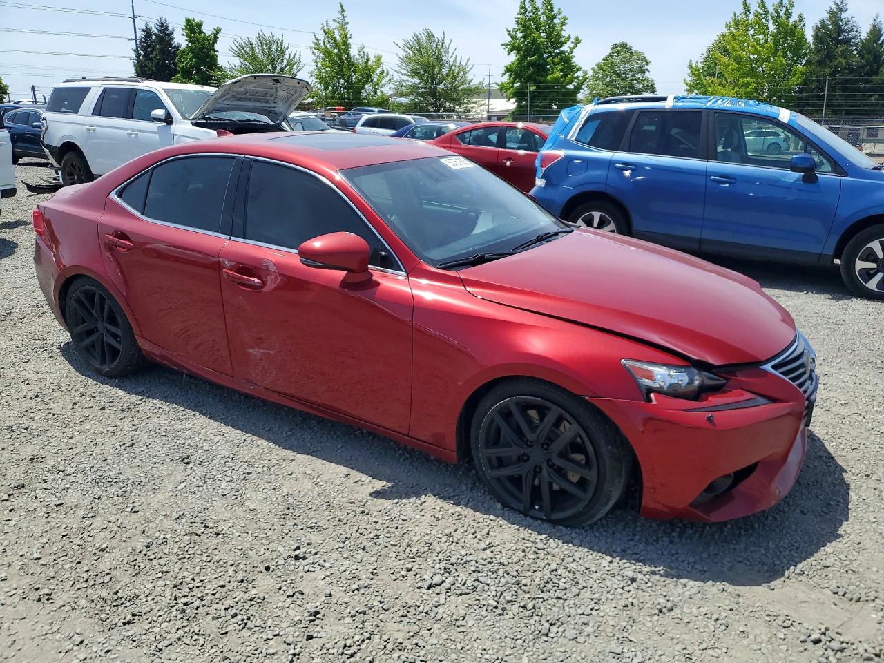2014 Lexus Is 350 Red vin: JTHCE1D25E5002982