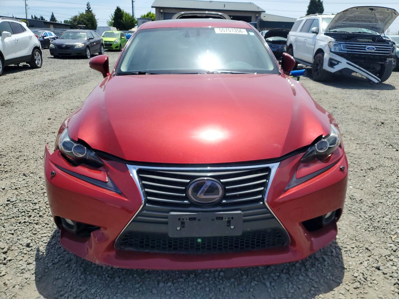 2014 Lexus Is 350 Red vin: JTHCE1D25E5002982