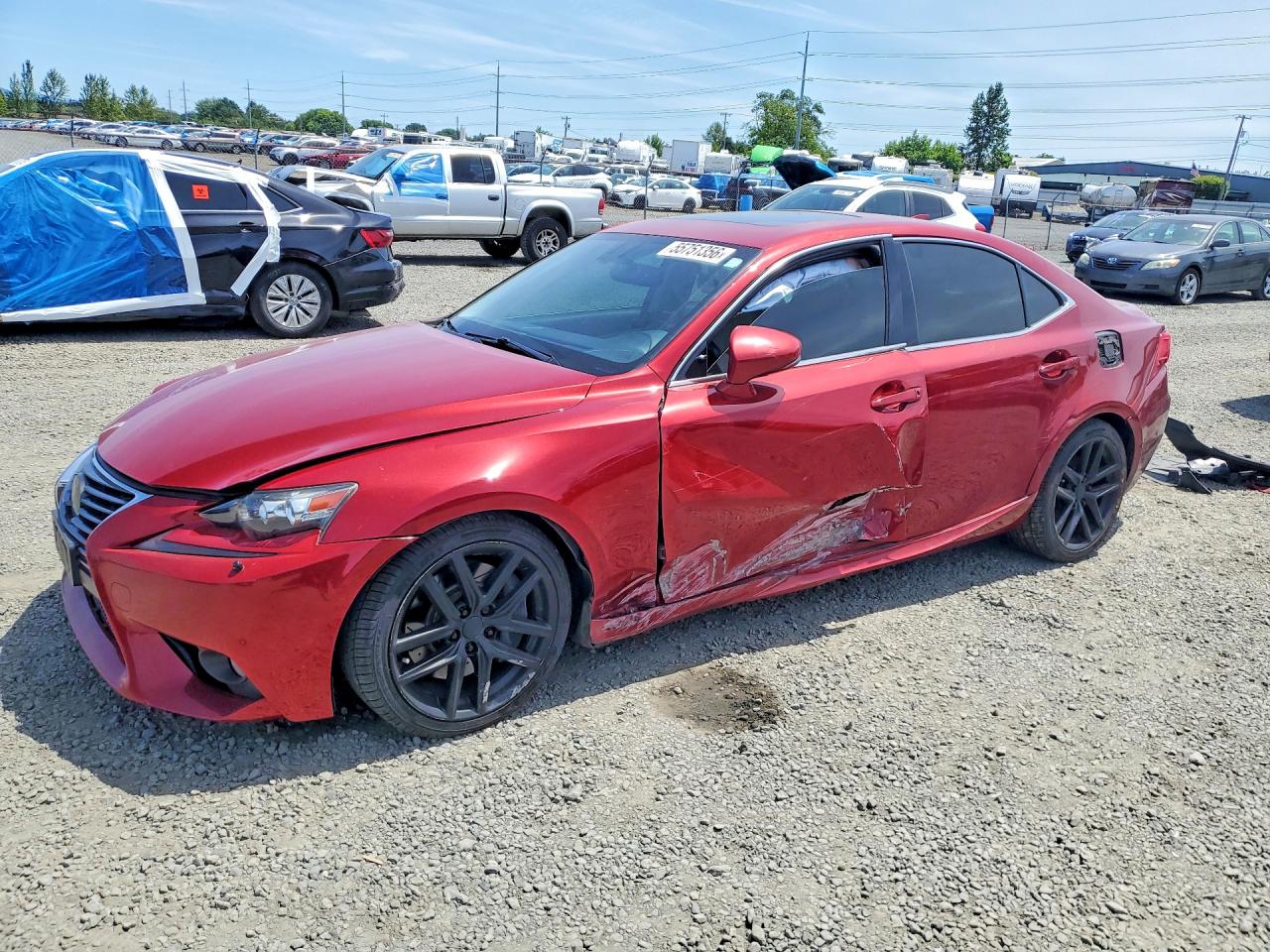 2014 Lexus Is 350 Red vin: JTHCE1D25E5002982