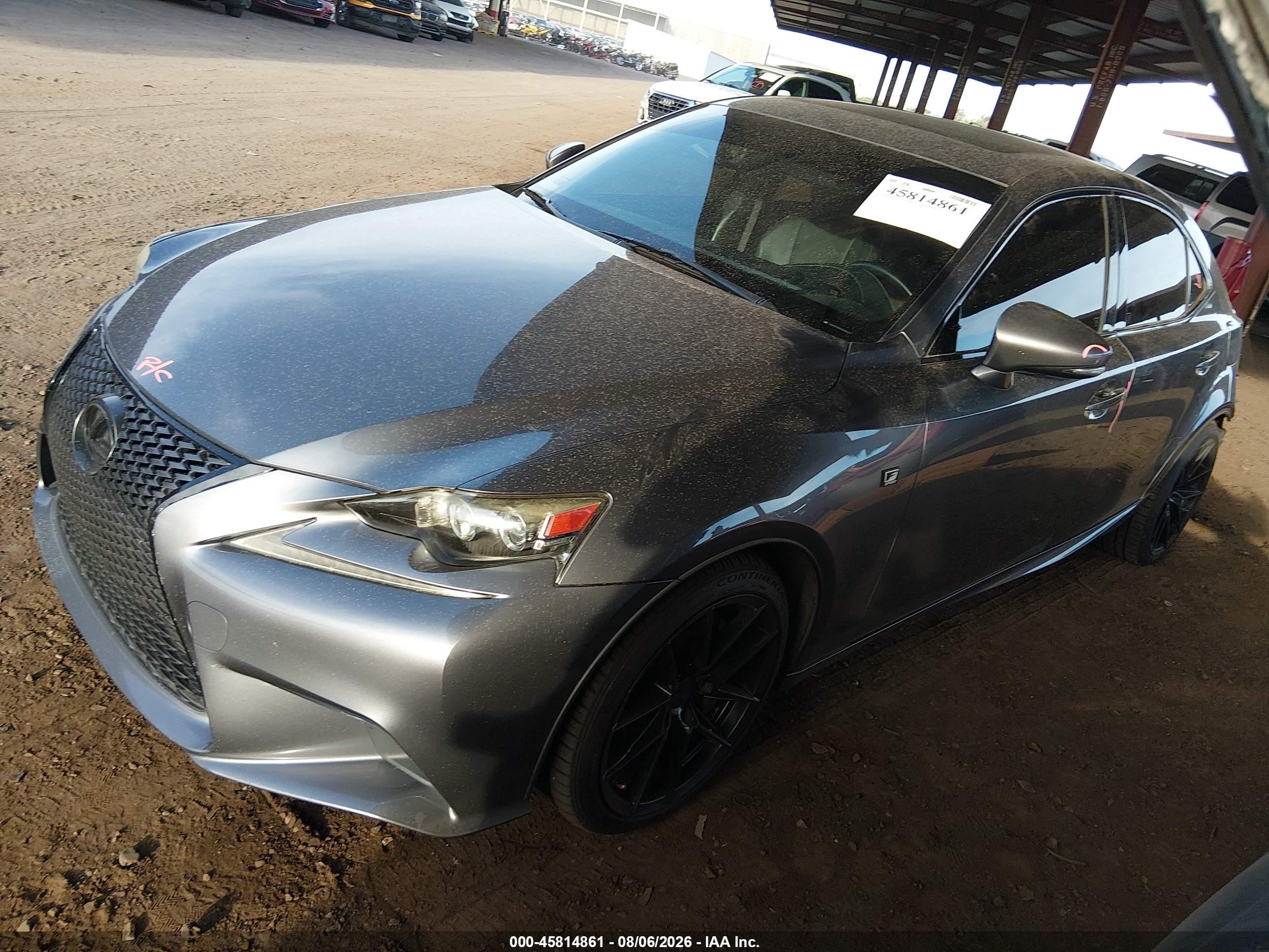 2014 Lexus Is 350   Gray vin: JTHCE1D25E5003842