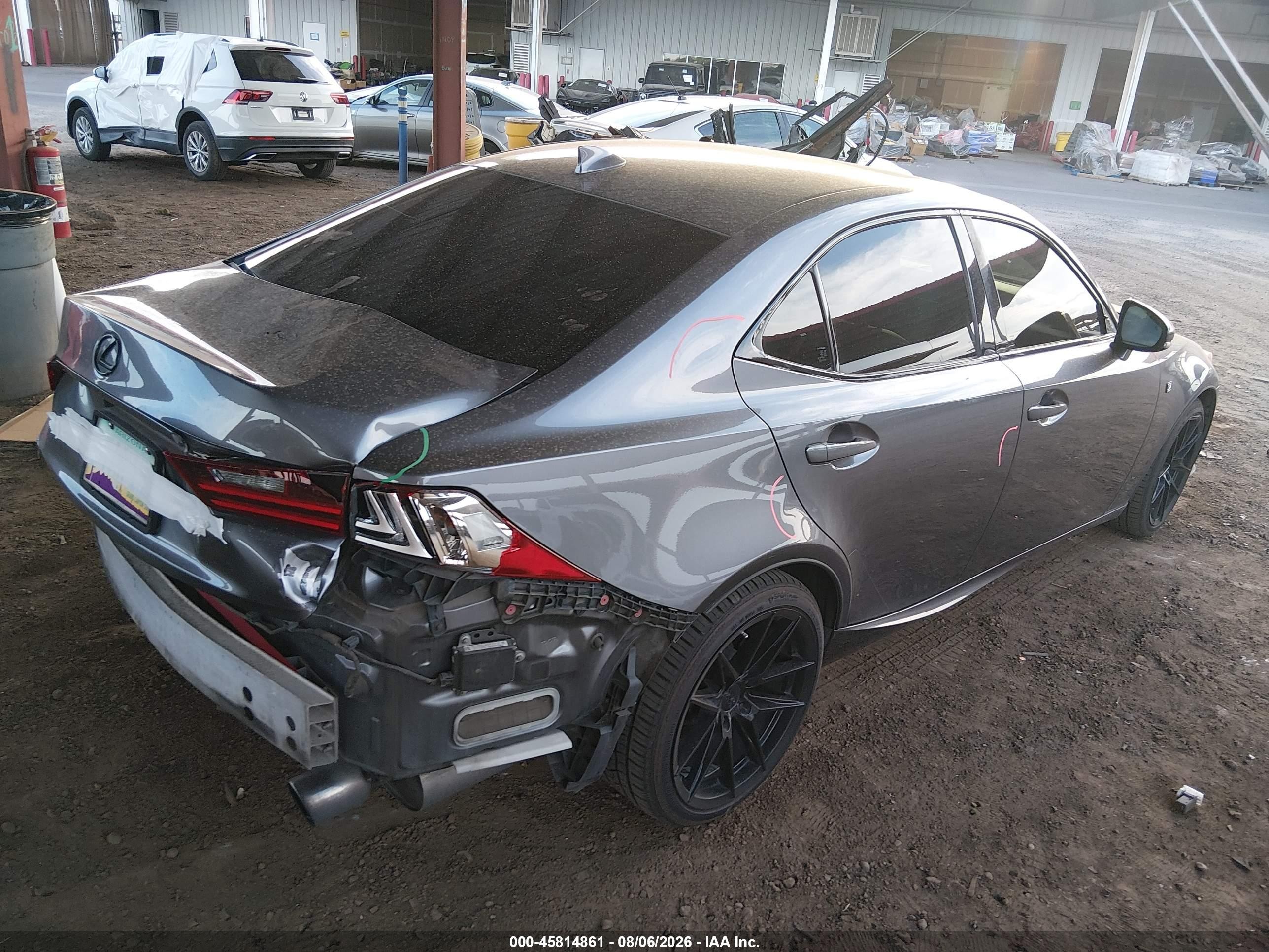 2014 Lexus Is 350   Gray vin: JTHCE1D25E5003842