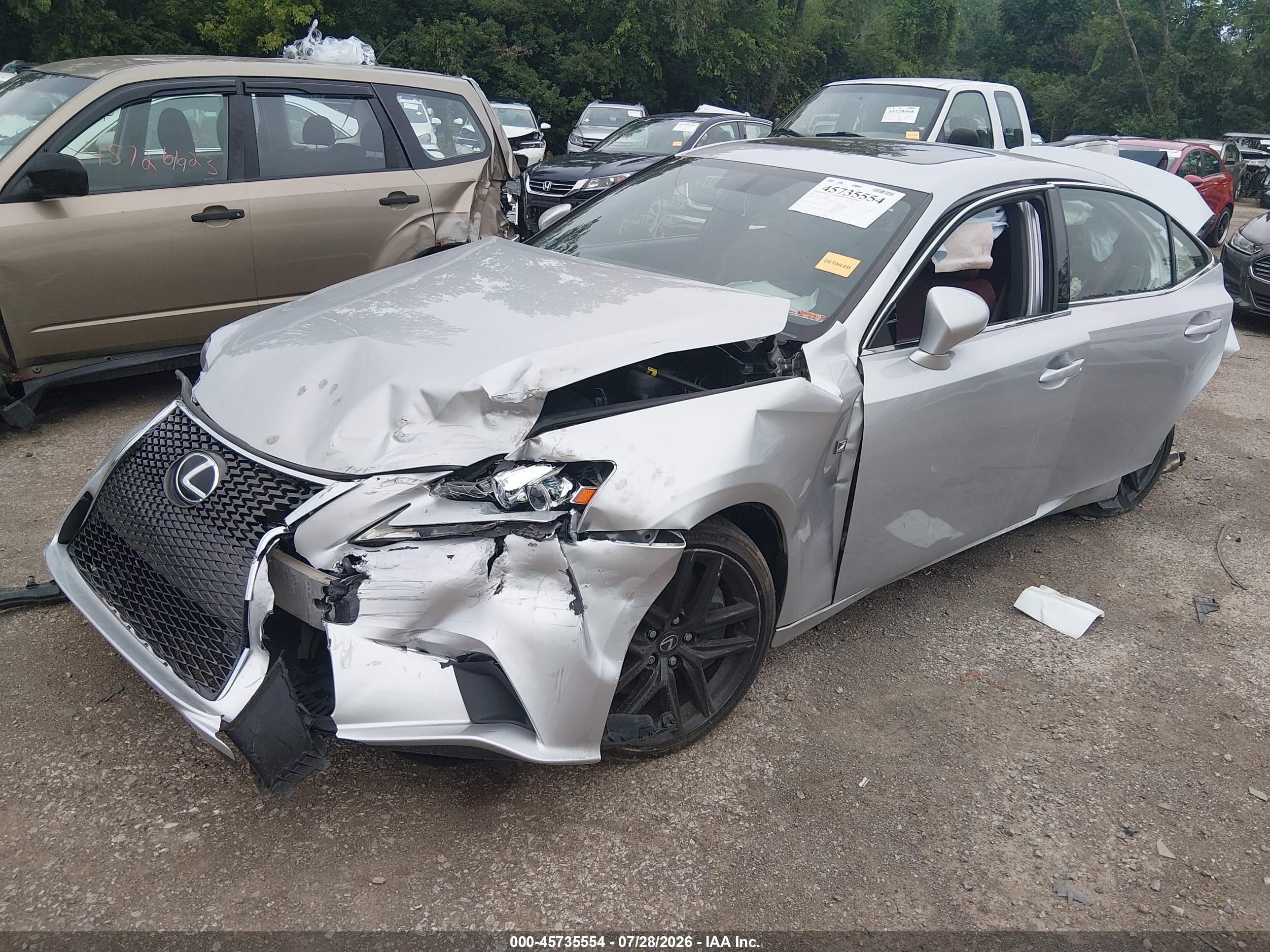 2015 Lexus Is 350   Silver vin: JTHCE1D25F5007424