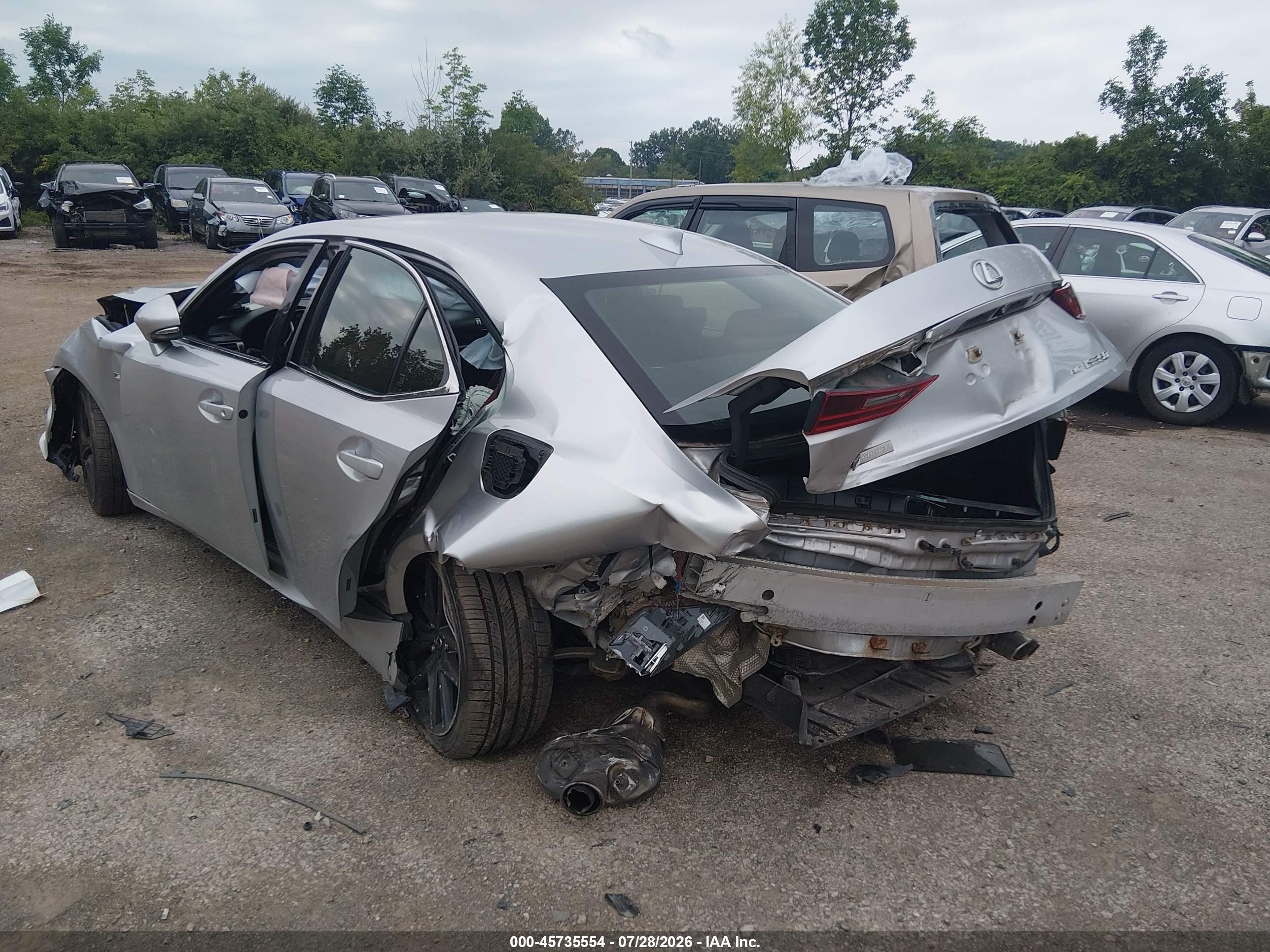 2015 Lexus Is 350   Silver vin: JTHCE1D25F5007424