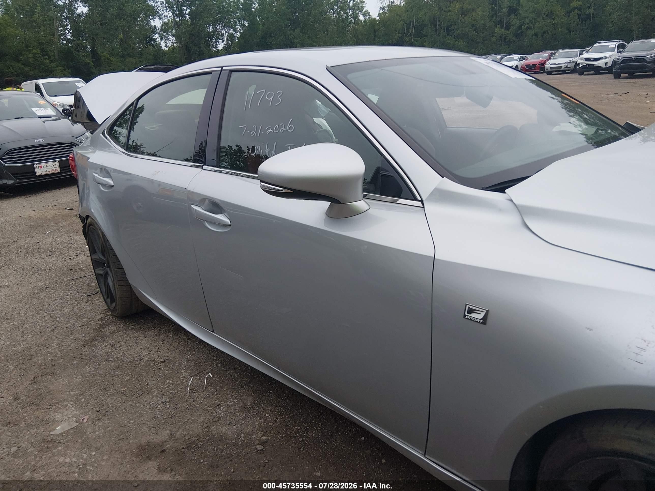 2015 Lexus Is 350   Silver vin: JTHCE1D25F5007424