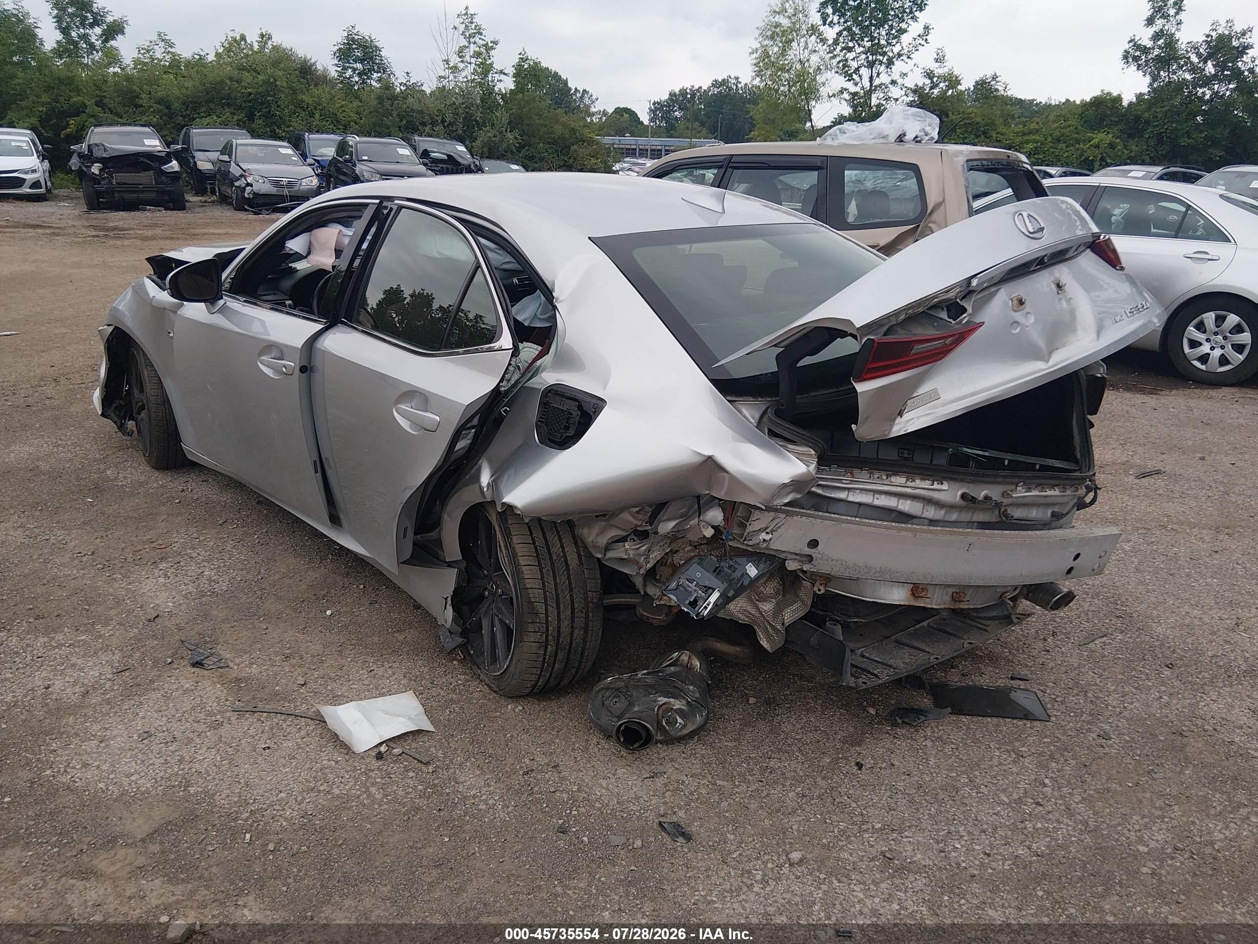 2015 Lexus Is 350   Silver vin: JTHCE1D25F5007424