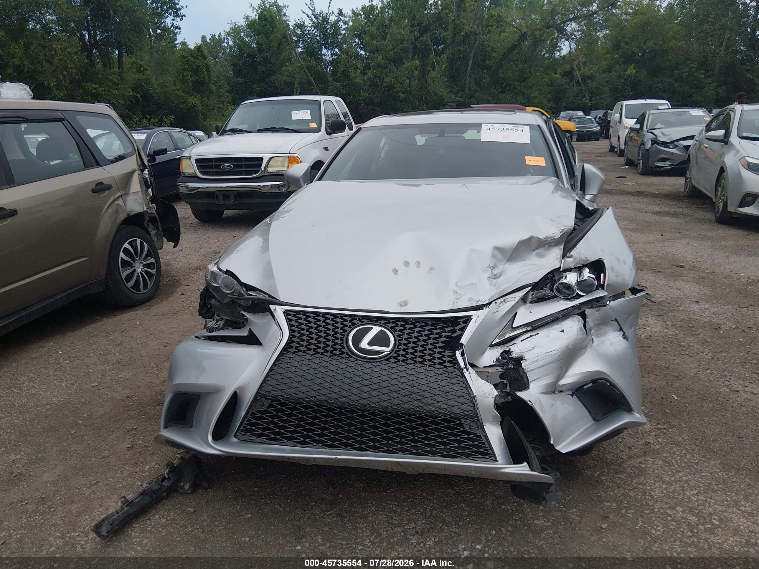 2015 Lexus Is 350   Silver vin: JTHCE1D25F5007424