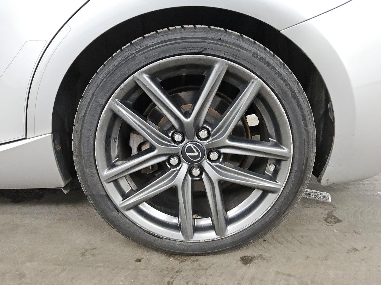 2015 Lexus Is 350 Silver vin: JTHCE1D25F5008833 Damage: Left Rear Wheel, Curb Rash, > 12 Inches
