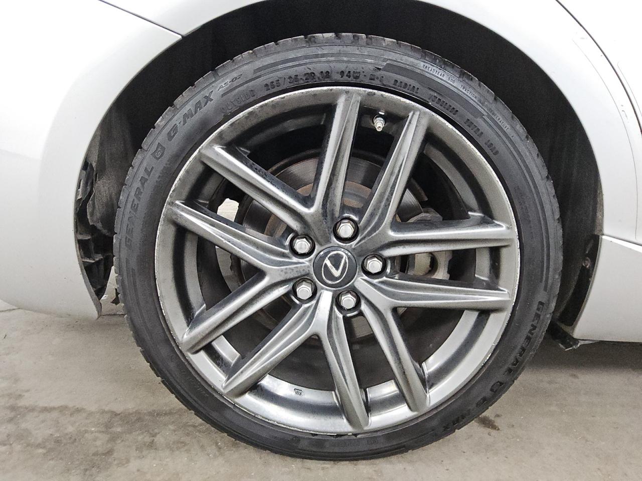 2015 Lexus Is 350 Silver vin: JTHCE1D25F5008833 Damage: Right Rear Wheel, Curb Rash, > 12 Inches