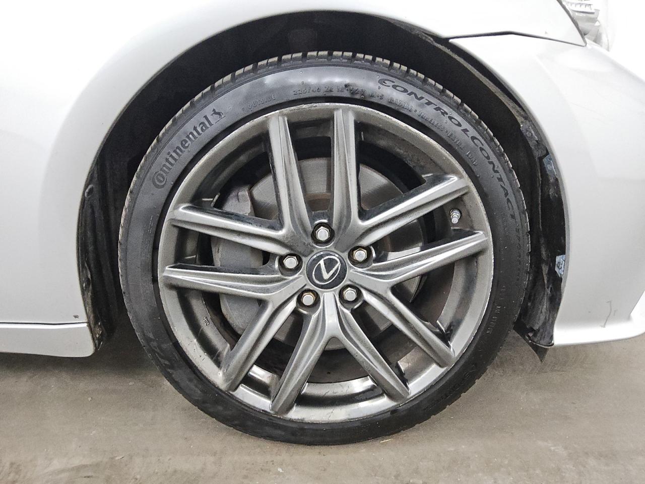 2015 Lexus Is 350 Silver vin: JTHCE1D25F5008833 Damage: Right Front Wheel, Bent, Replacement Required