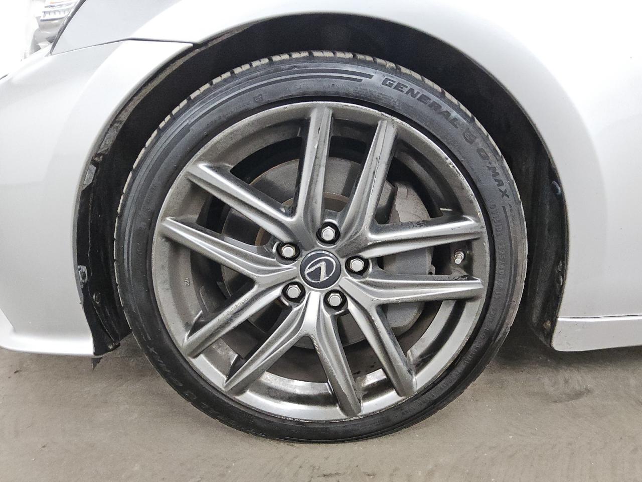2015 Lexus Is 350 Silver vin: JTHCE1D25F5008833 Damage: Left Front Wheel, Curb Rash, > 12 Inches