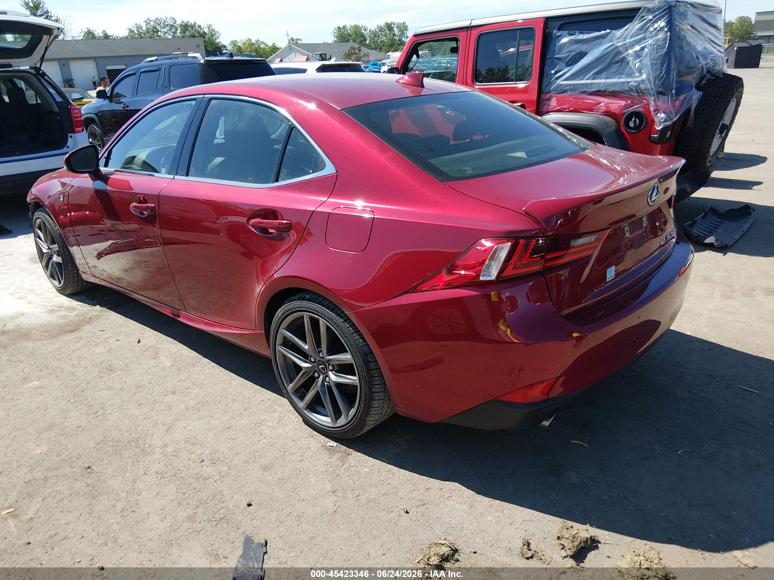 2014 Lexus Is 350   Red vin: JTHCE1D26E5000190