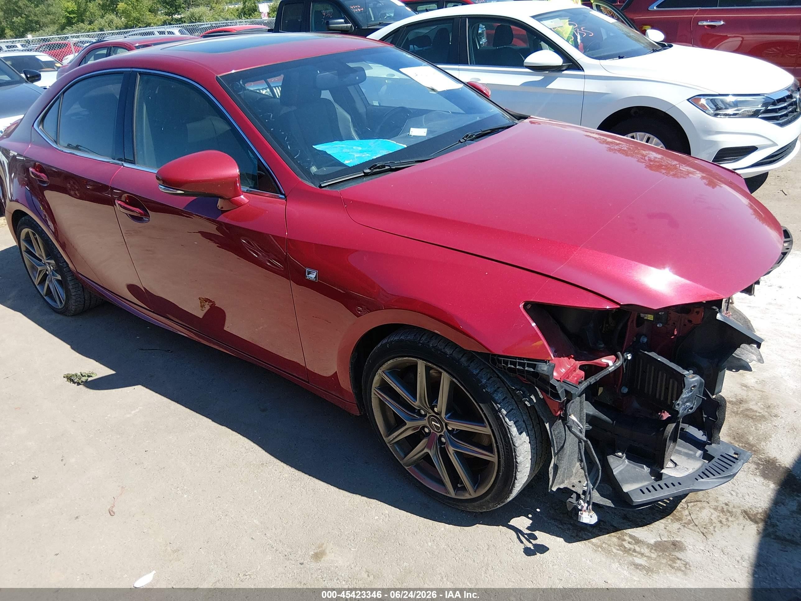 2014 Lexus Is 350   Red vin: JTHCE1D26E5000190