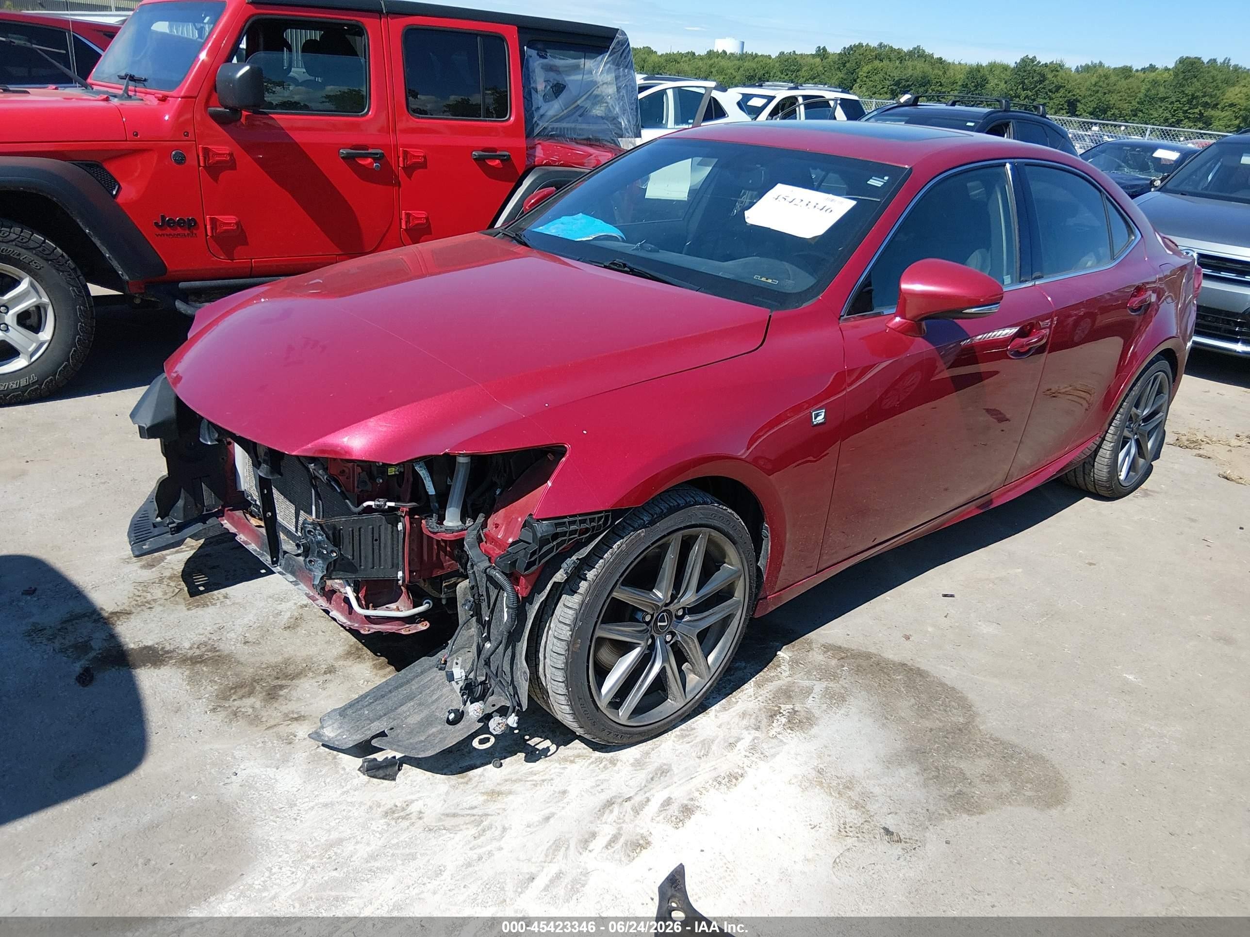 2014 Lexus Is 350   Red vin: JTHCE1D26E5000190