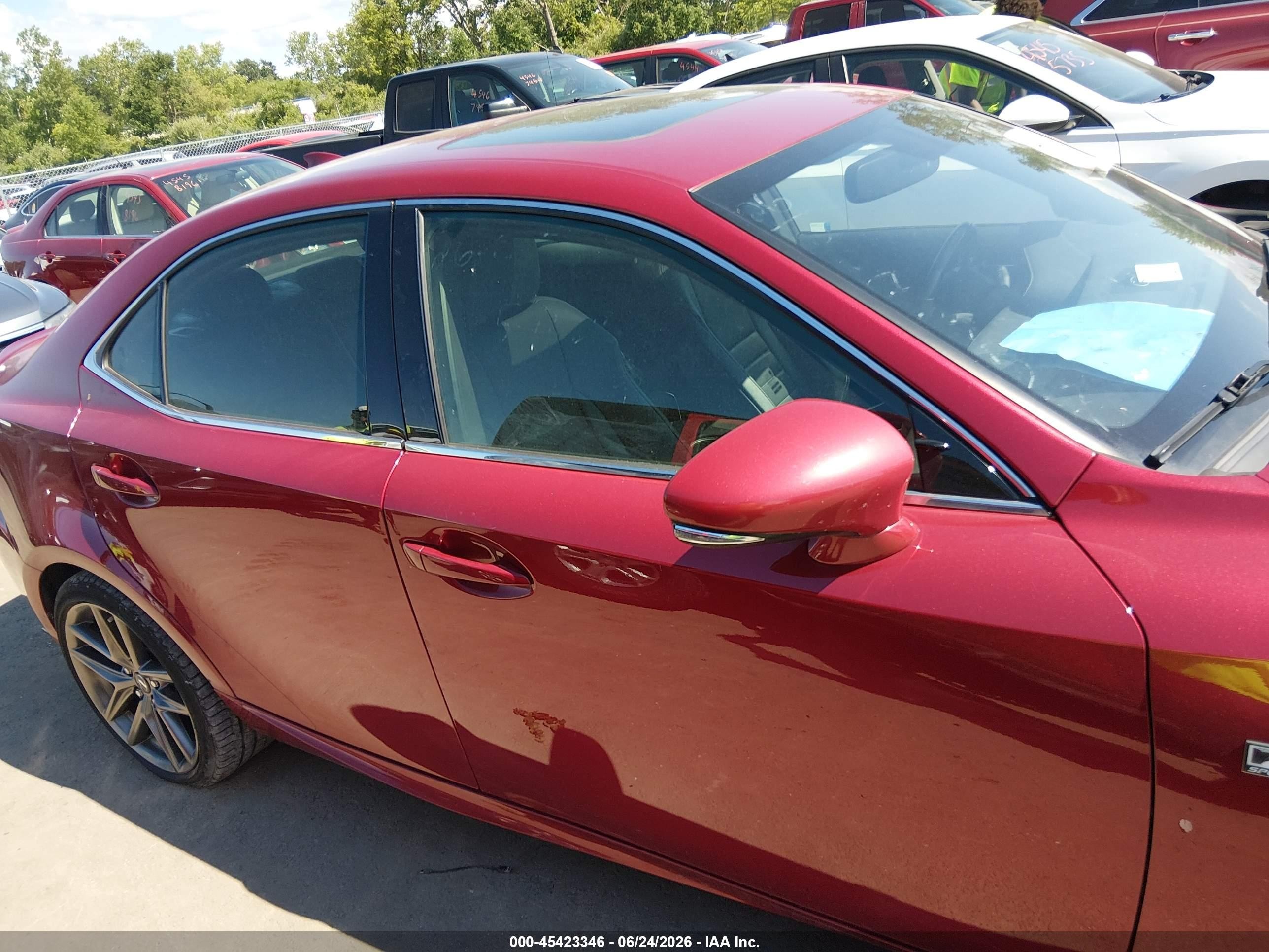 2014 Lexus Is 350   Red vin: JTHCE1D26E5000190
