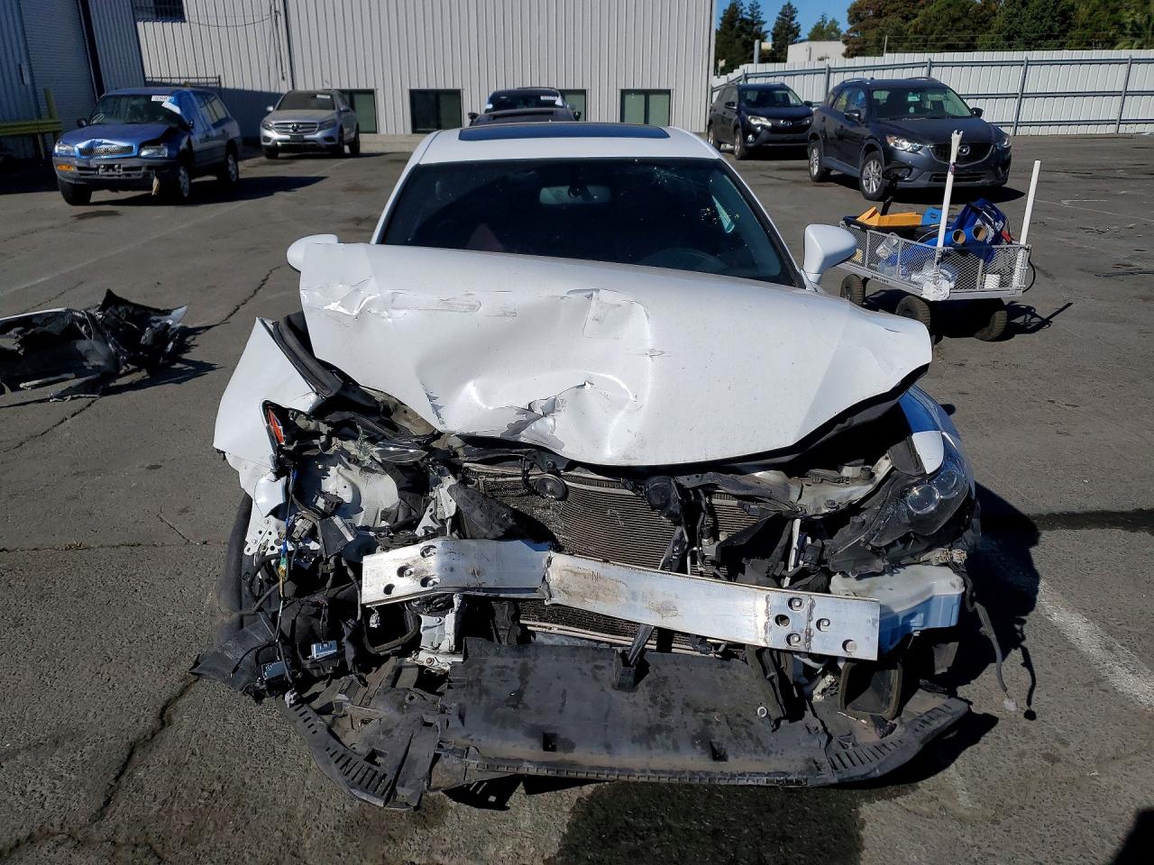 2014 Lexus Is 350 White vin: JTHCE1D26E5004997