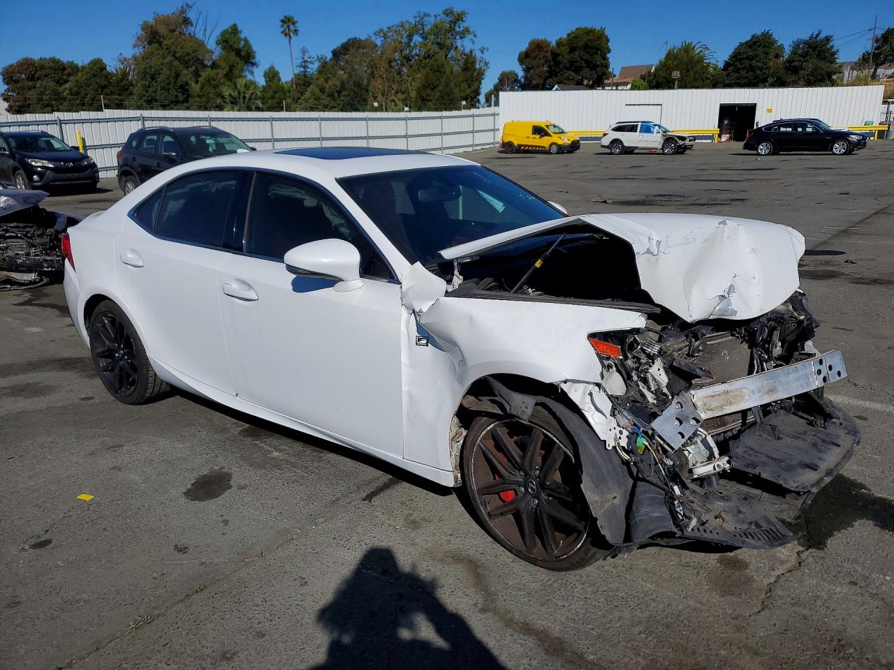 2014 Lexus Is 350 White vin: JTHCE1D26E5004997