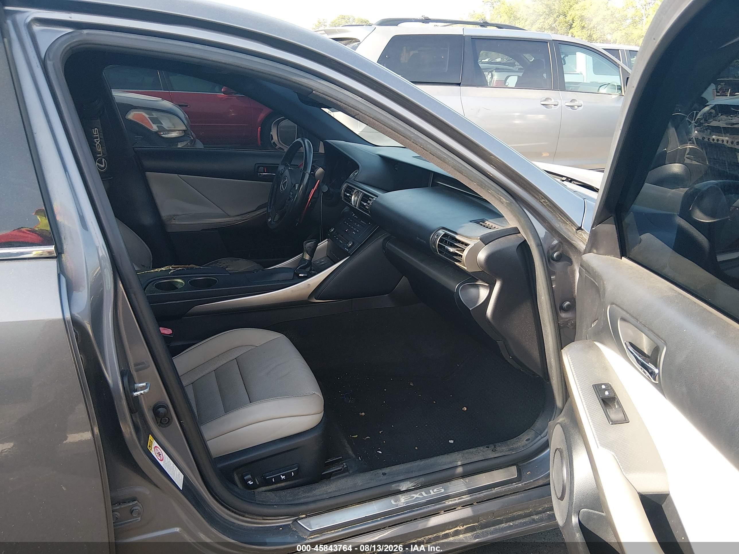 2015 Lexus Is 350 Gray vin: JTHCE1D26F5007657