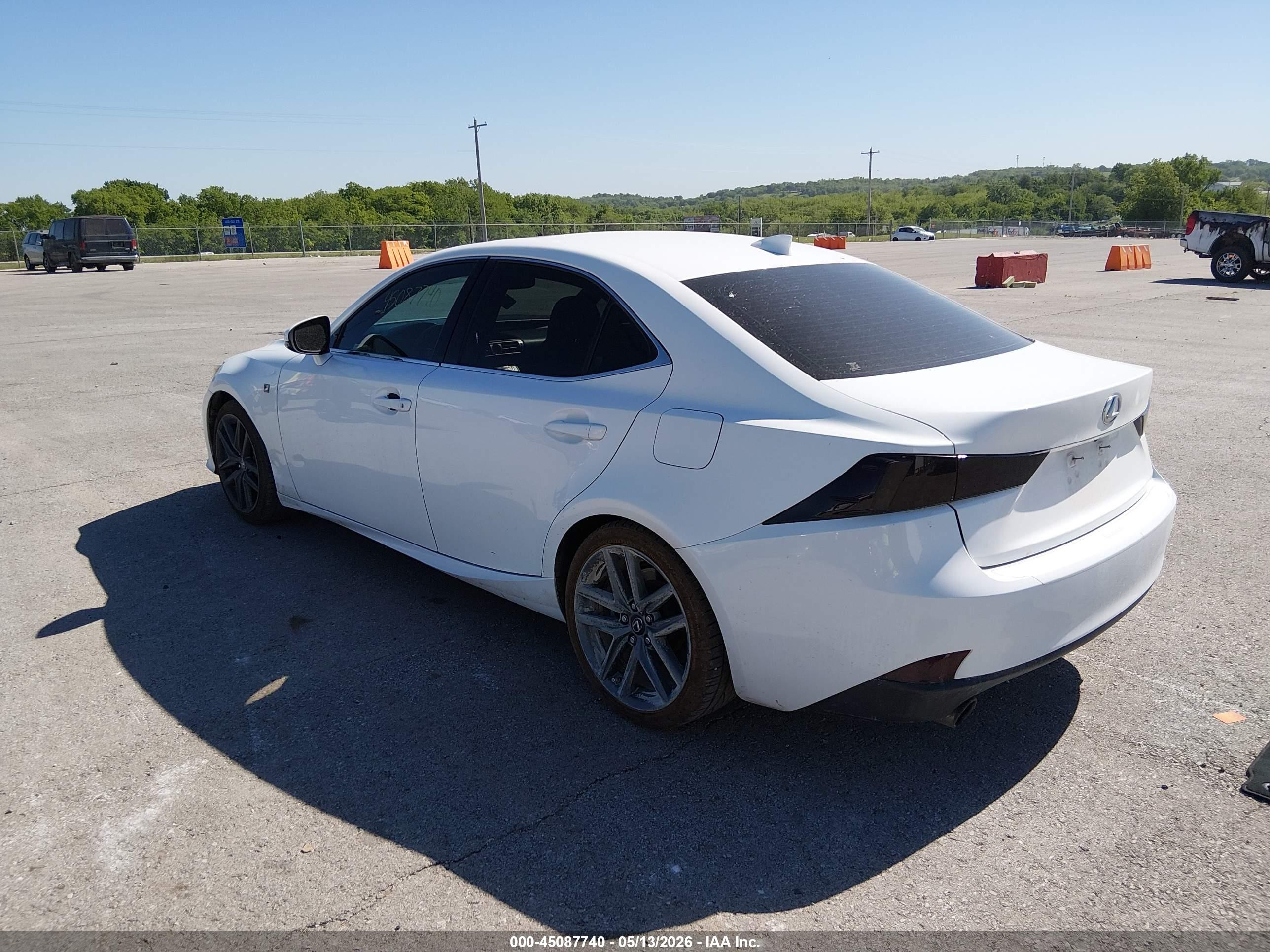 2014 Lexus Is 350   White vin: JTHCE1D27E5002384