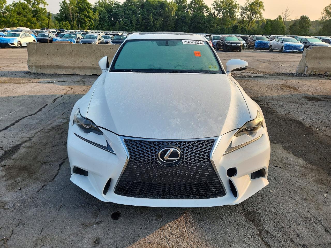 2014 Lexus Is 350 White vin: JTHCE1D27E5003180