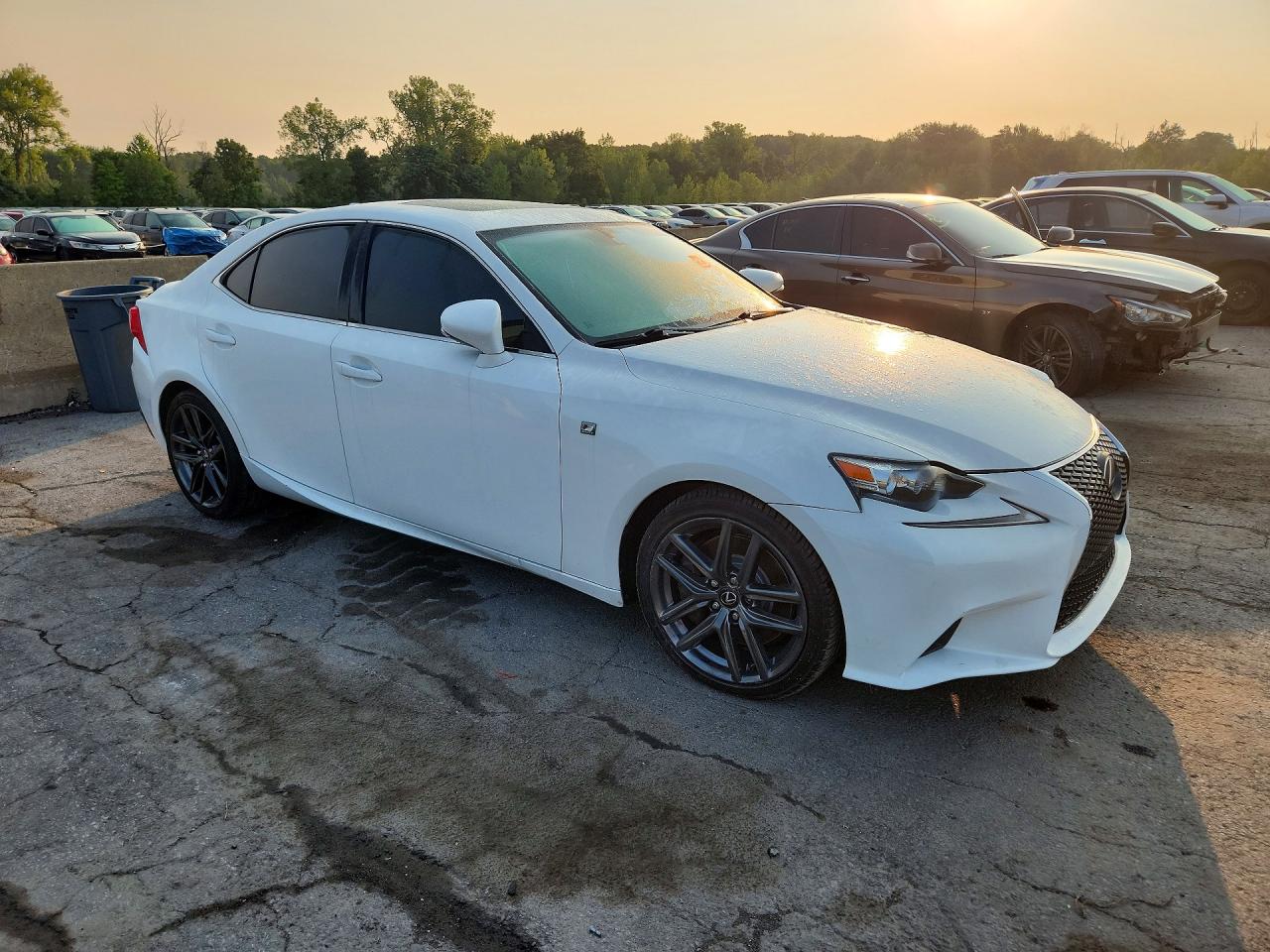 2014 Lexus Is 350 White vin: JTHCE1D27E5003180