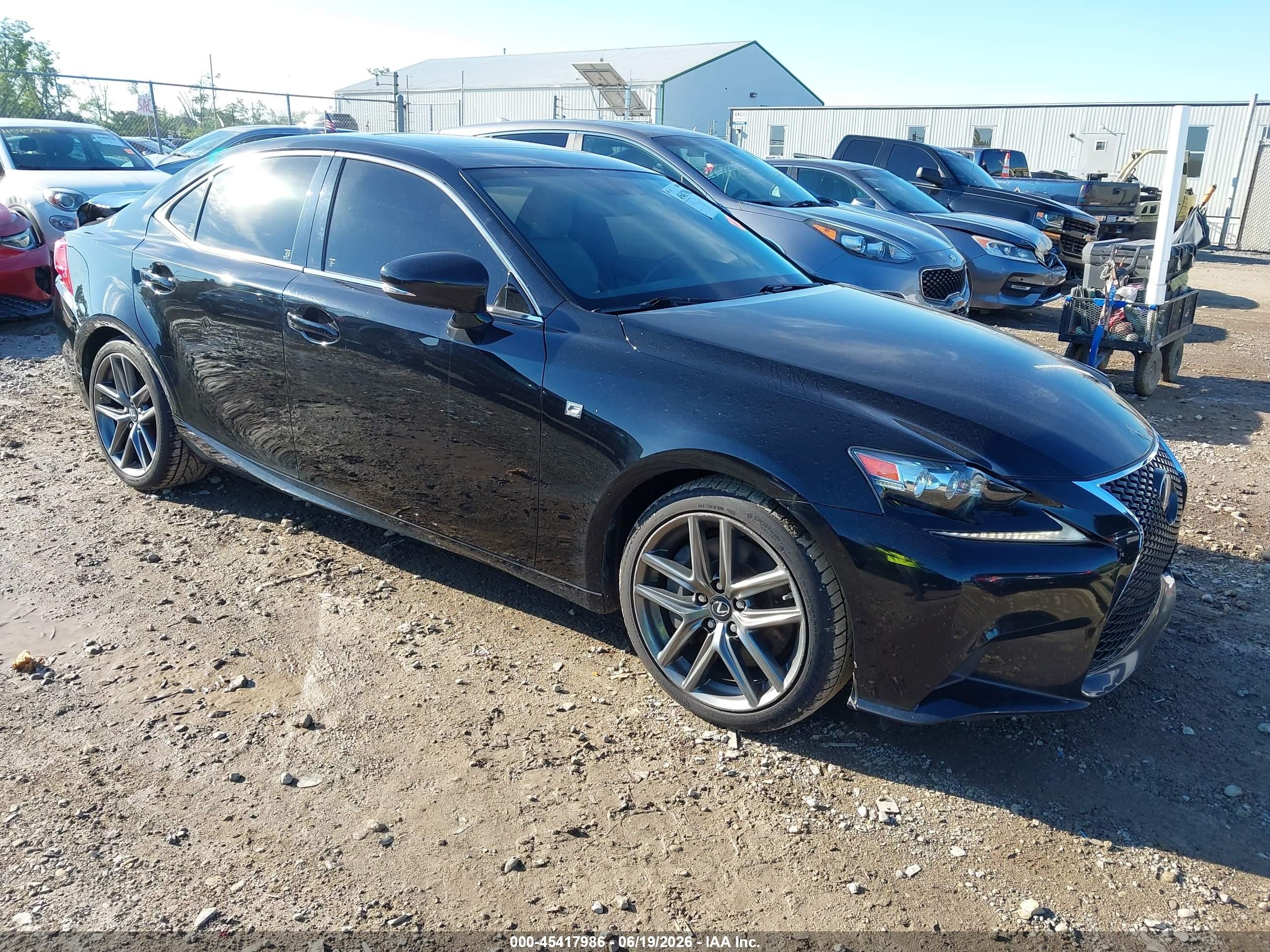 2015 Lexus Is 350   Black vin: JTHCE1D27F5006453