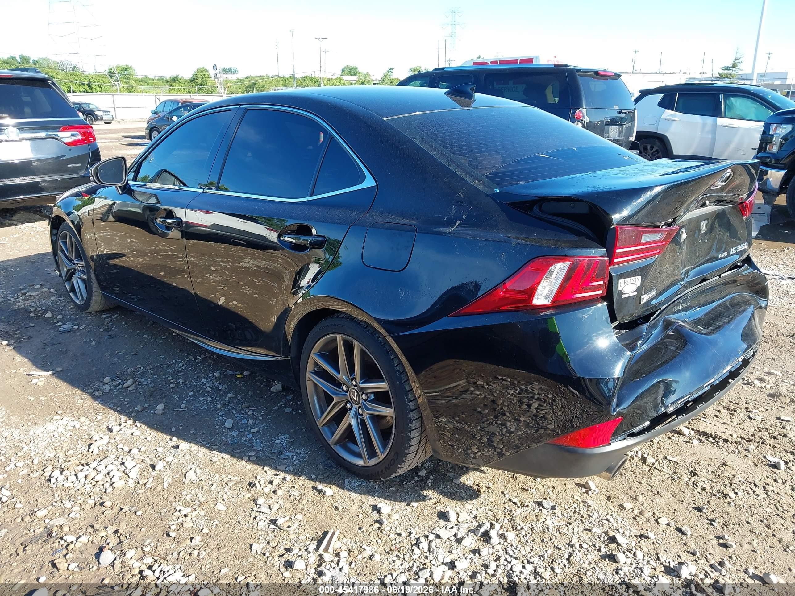 2015 Lexus Is 350   Black vin: JTHCE1D27F5006453