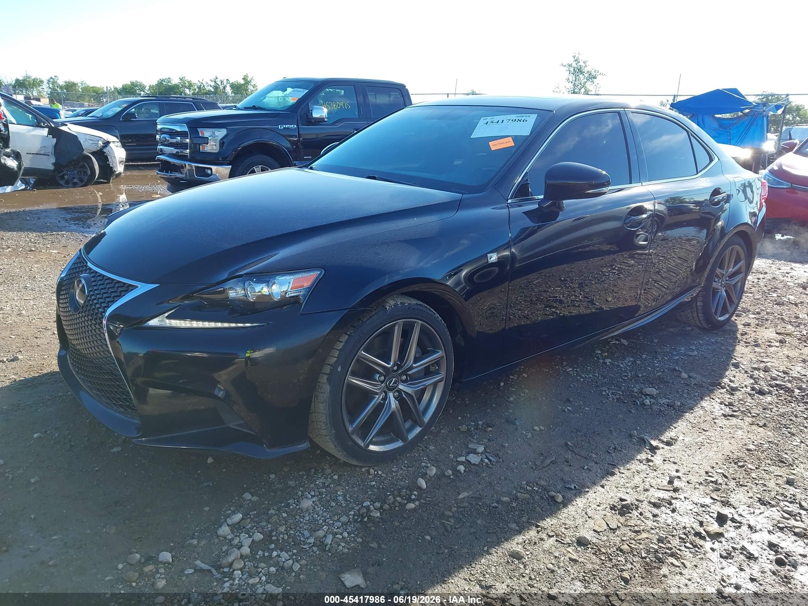 2015 Lexus Is 350   Black vin: JTHCE1D27F5006453