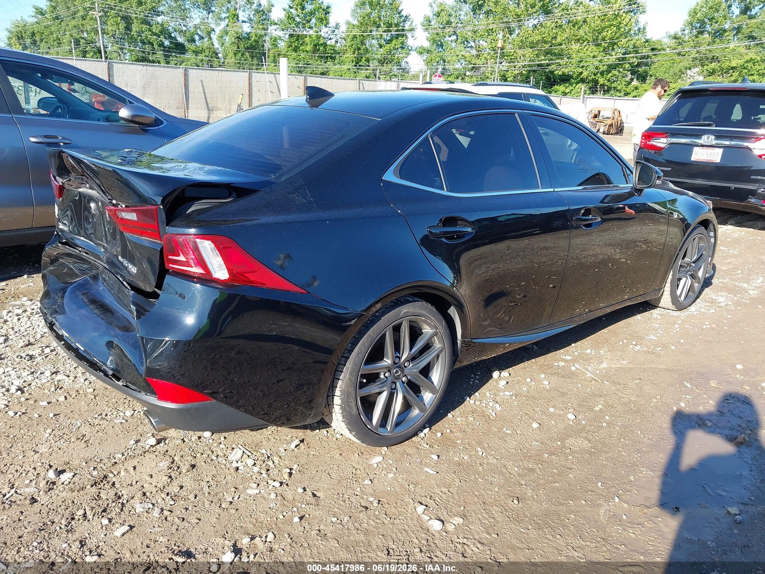 2015 Lexus Is 350   Black vin: JTHCE1D27F5006453