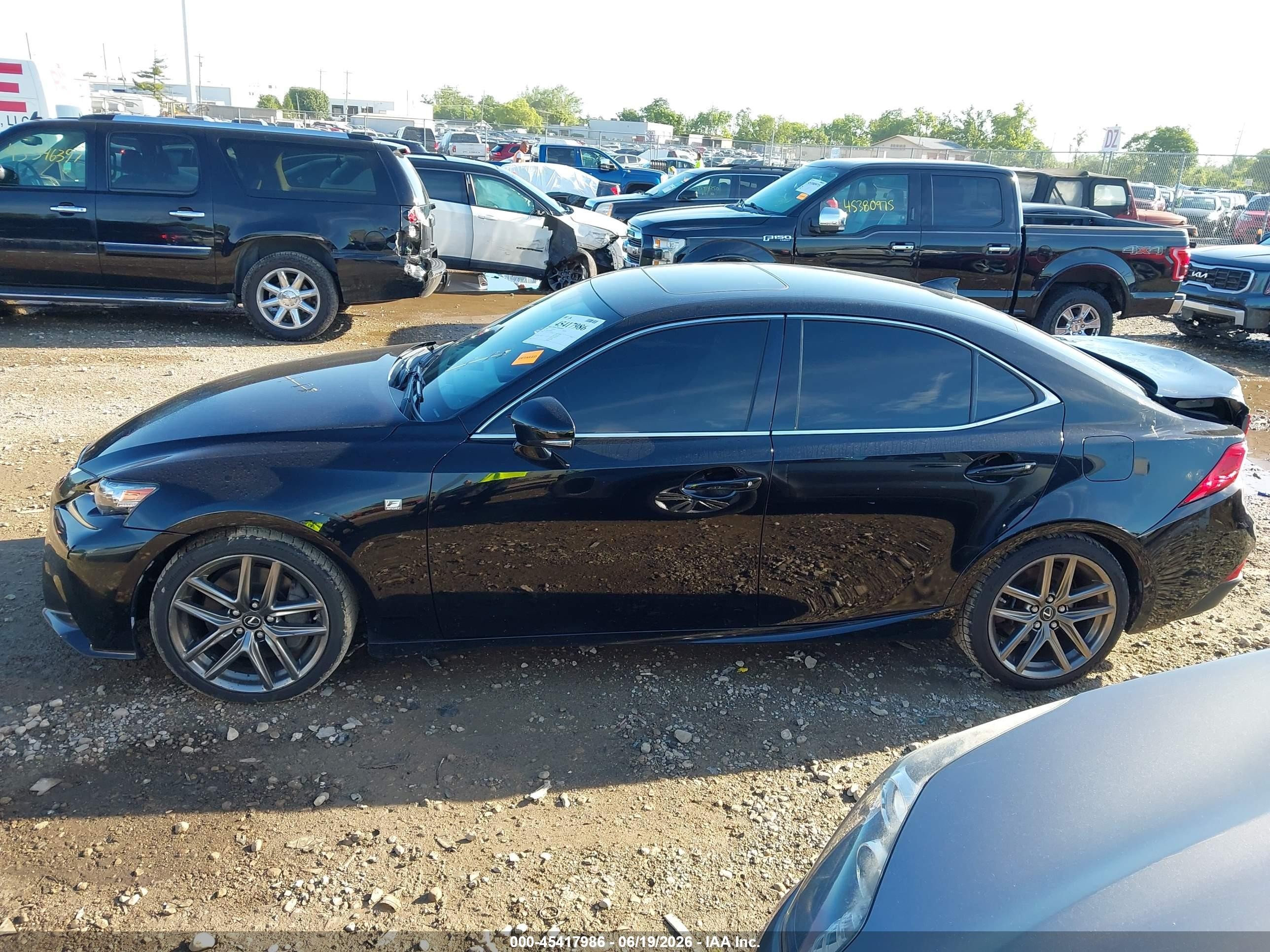2015 Lexus Is 350   Black vin: JTHCE1D27F5006453
