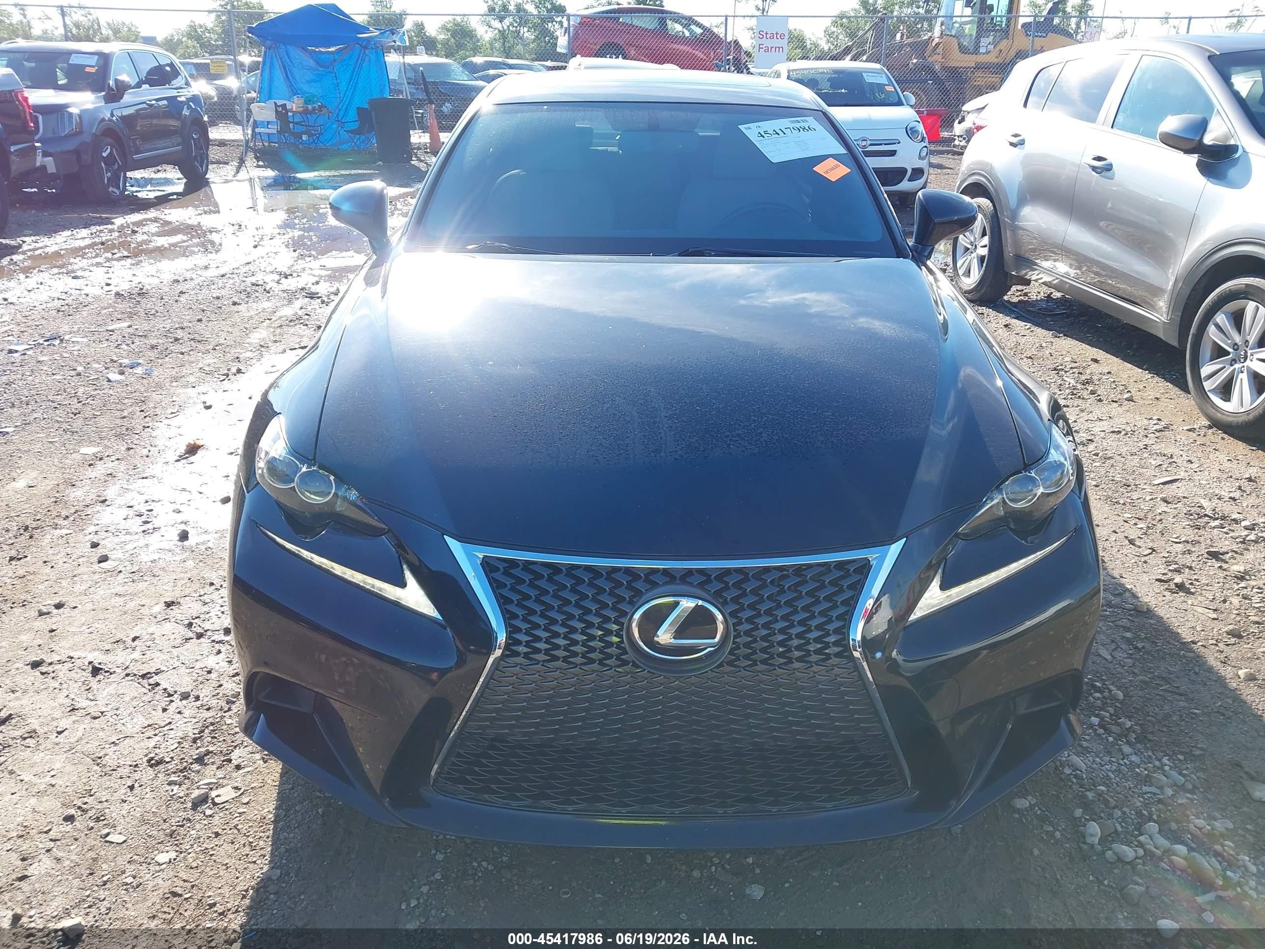 2015 Lexus Is 350   Black vin: JTHCE1D27F5006453