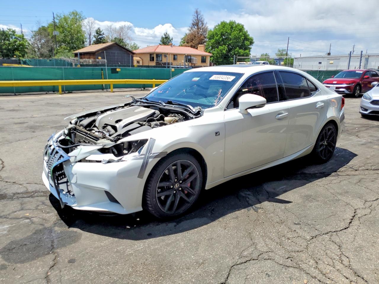 2014 Lexus Is 350 White vin: JTHCE1D28E5000871