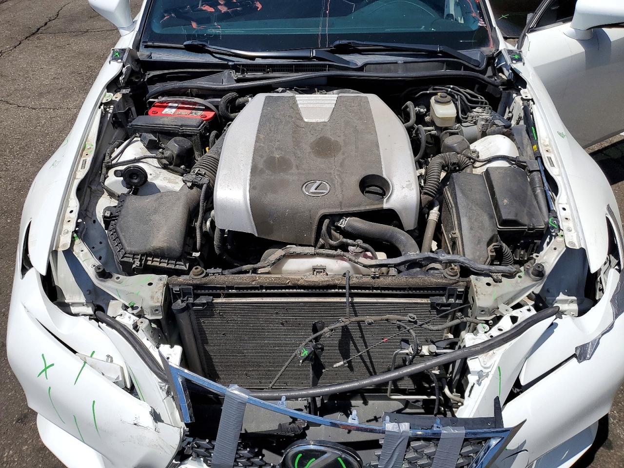 2014 Lexus Is 350 White vin: JTHCE1D28E5000871